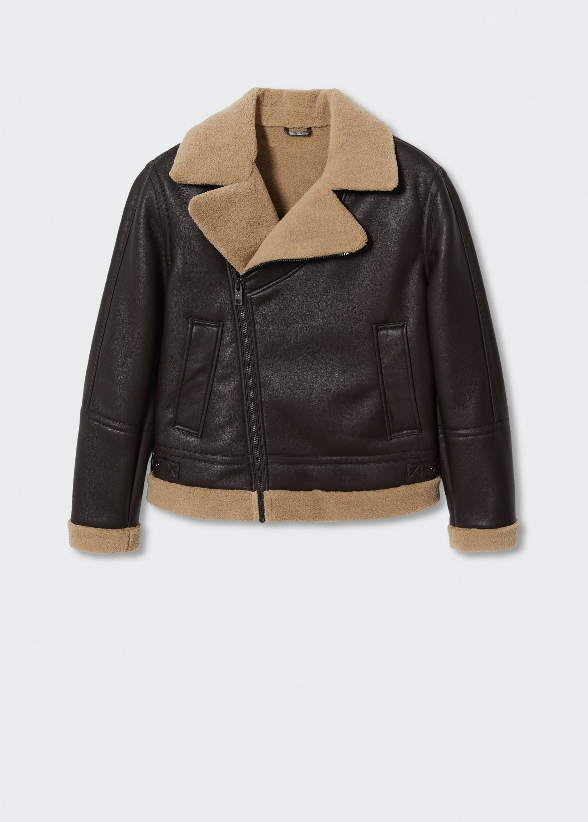 Jacket with shearling-effect lining - Article without model