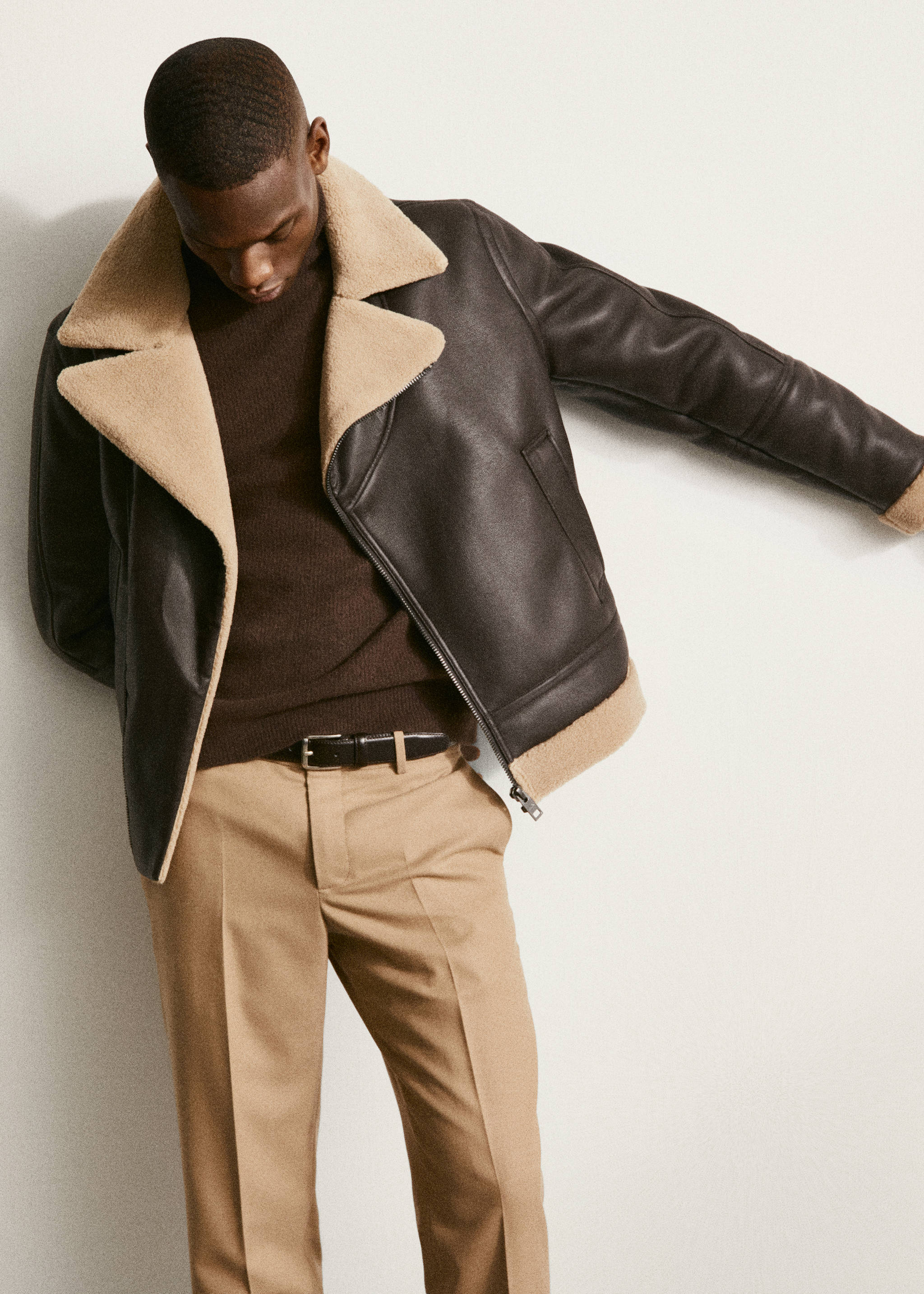 Jacket with shearling-effect lining - Details of the article 5