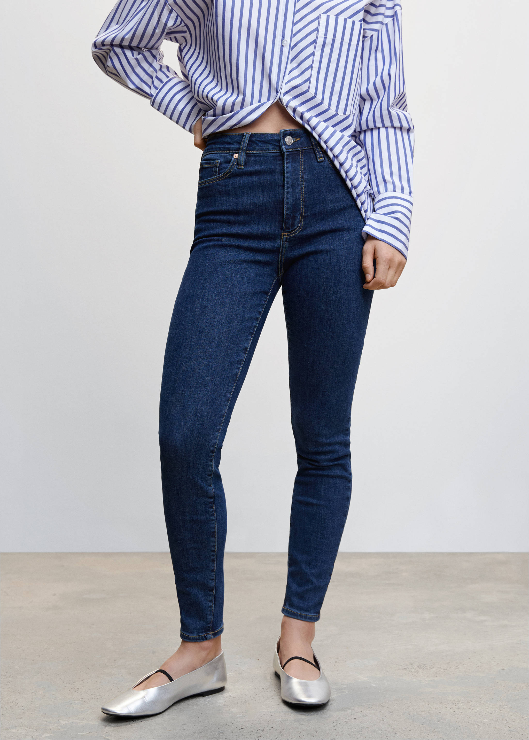 High-waist skinny jeans - Middenvlak