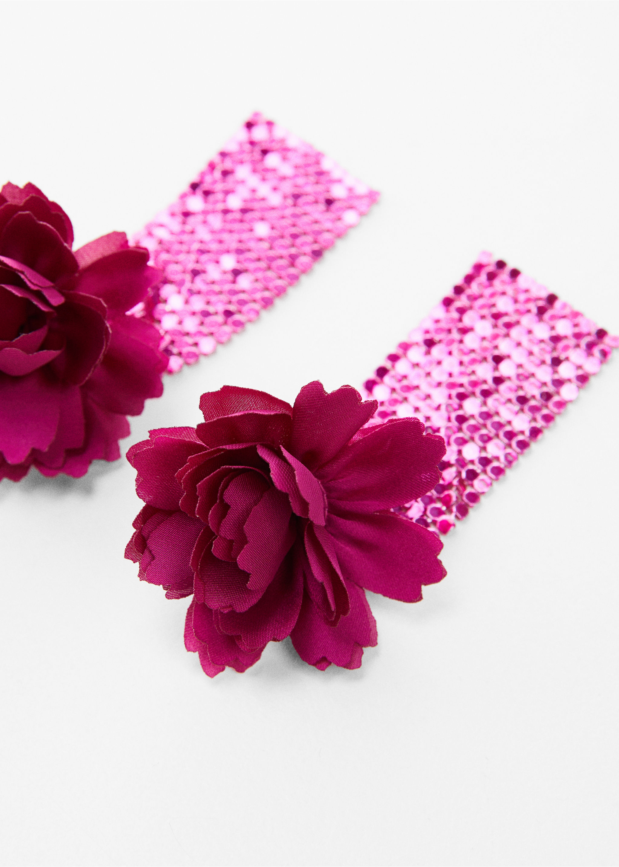 Mesh flower earrings - Details of the article 1