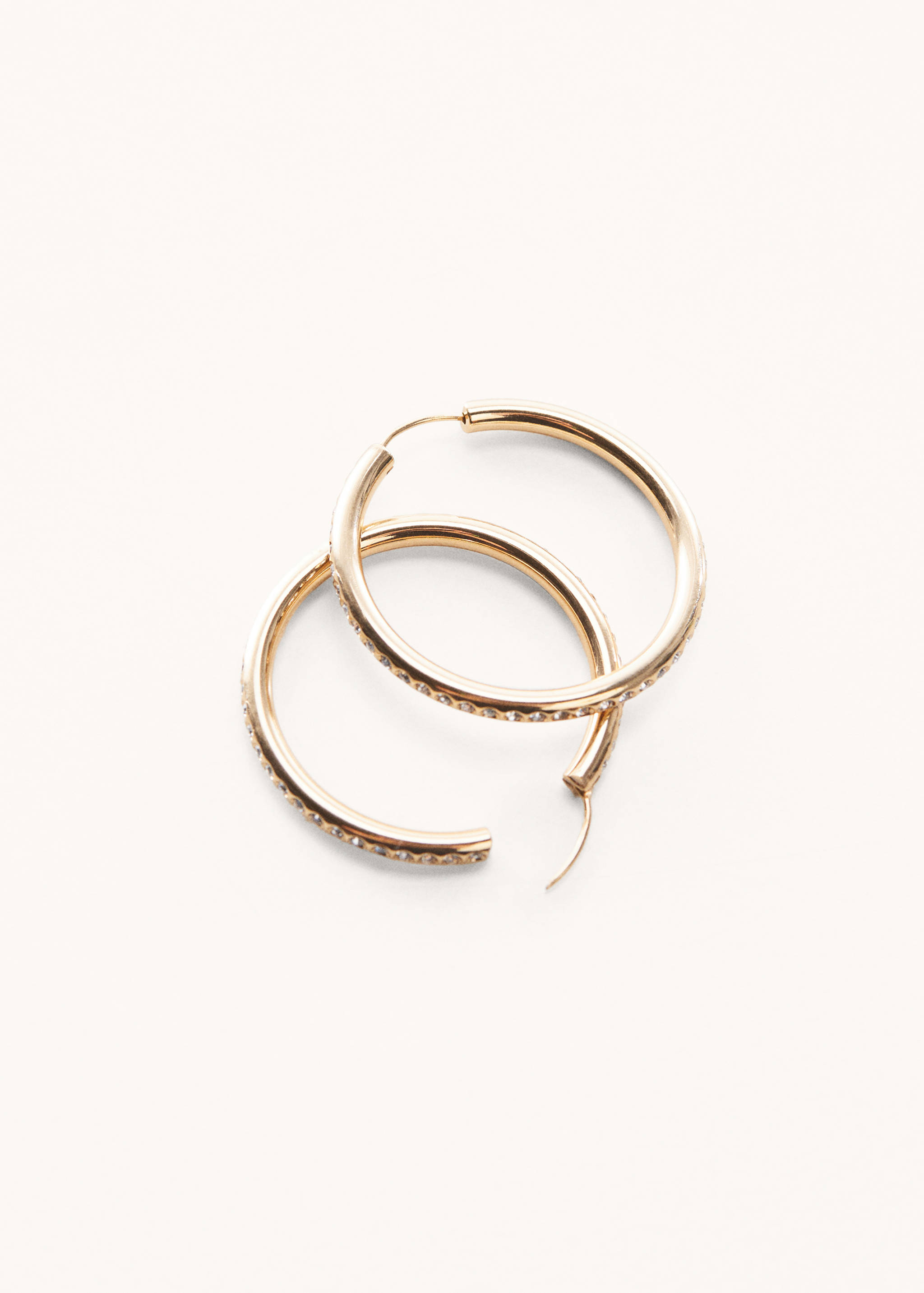 Faceted crystal hoop earrings - Details of the article 2