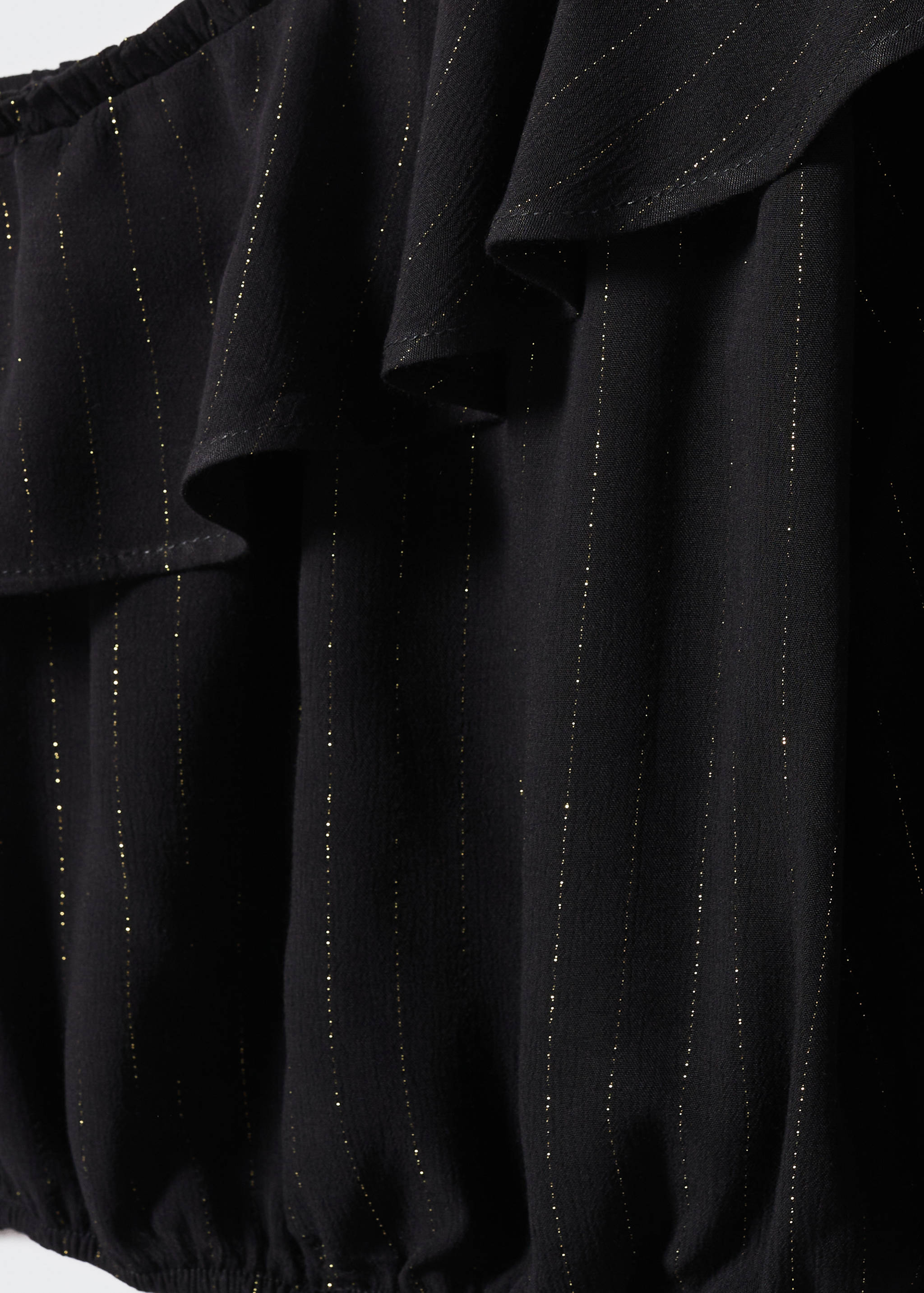 Glitter detail asymmetrical blouse - Details of the article 8