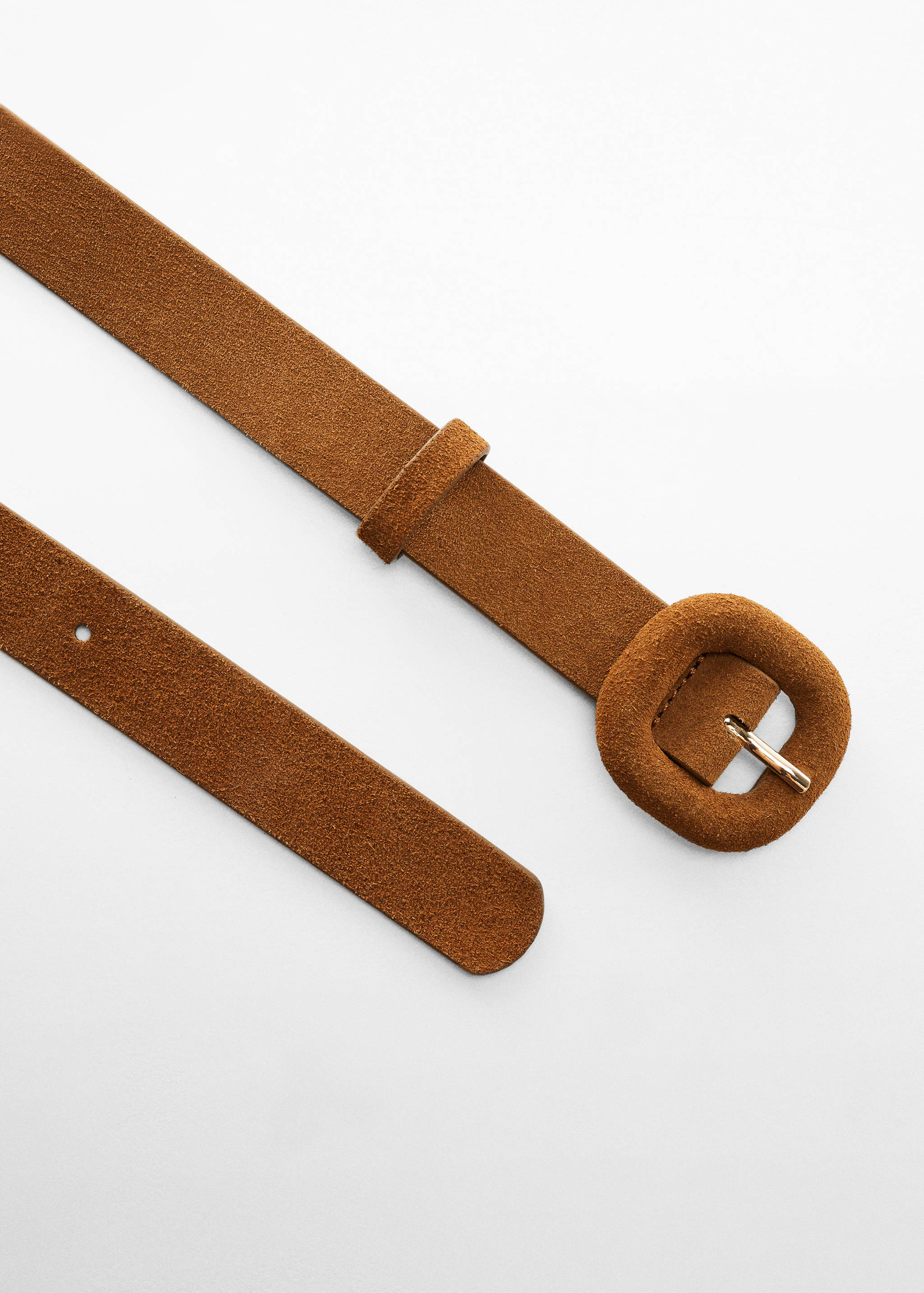 Kožený pásek s hranatou přezkou - Detail zboží 3