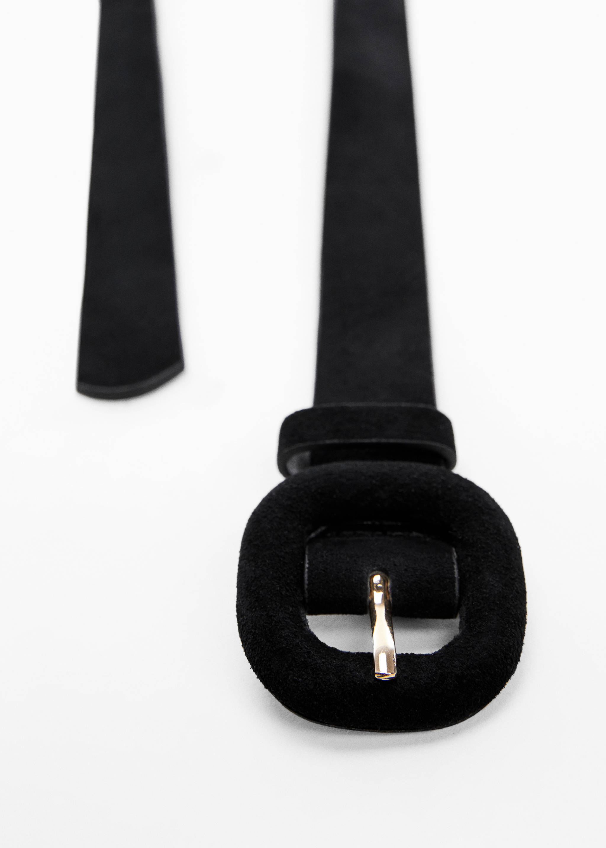 Kožený pásek s hranatou přezkou - Detail zboží 1