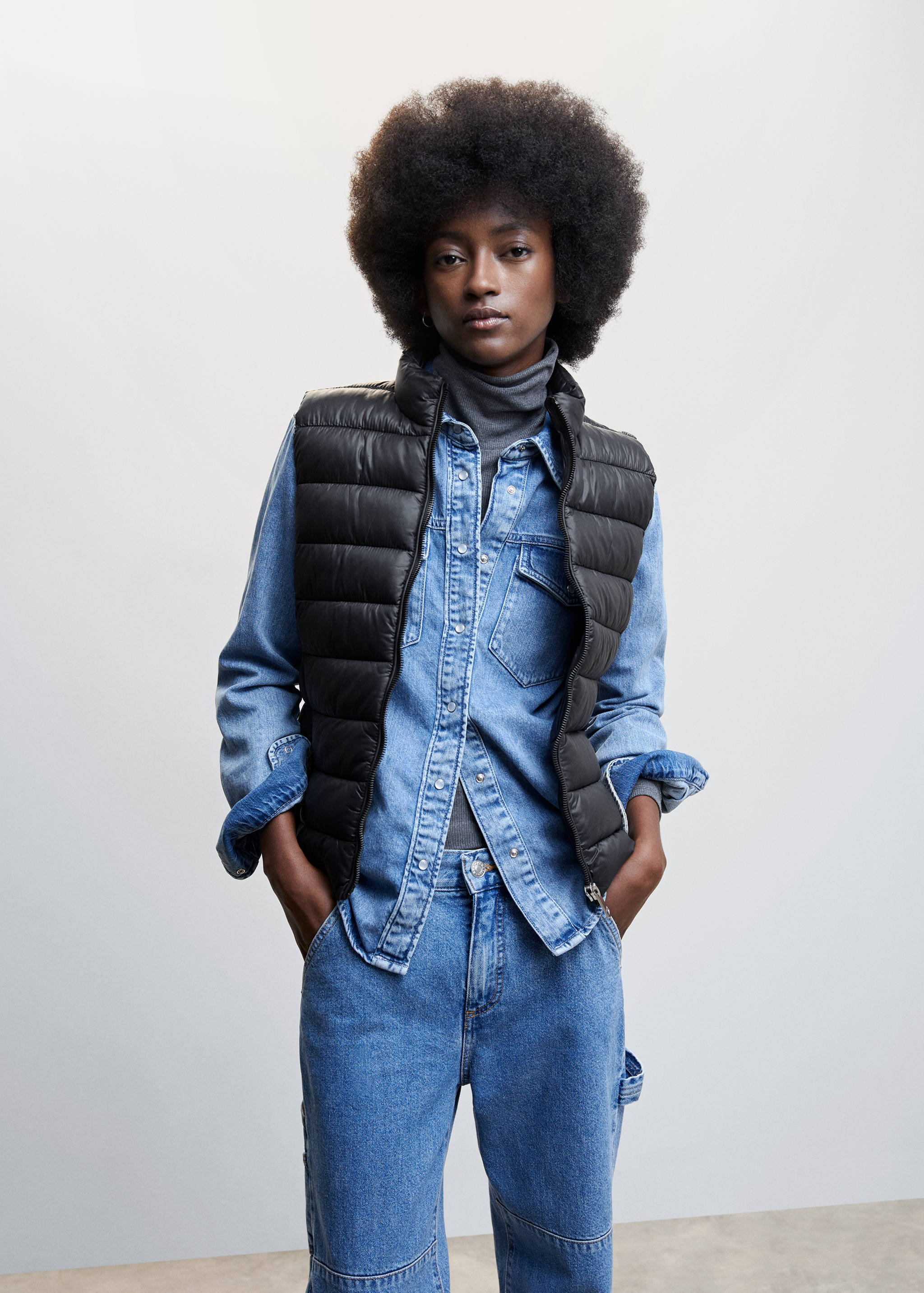 Ultralichte bodywarmer - Middenvlak