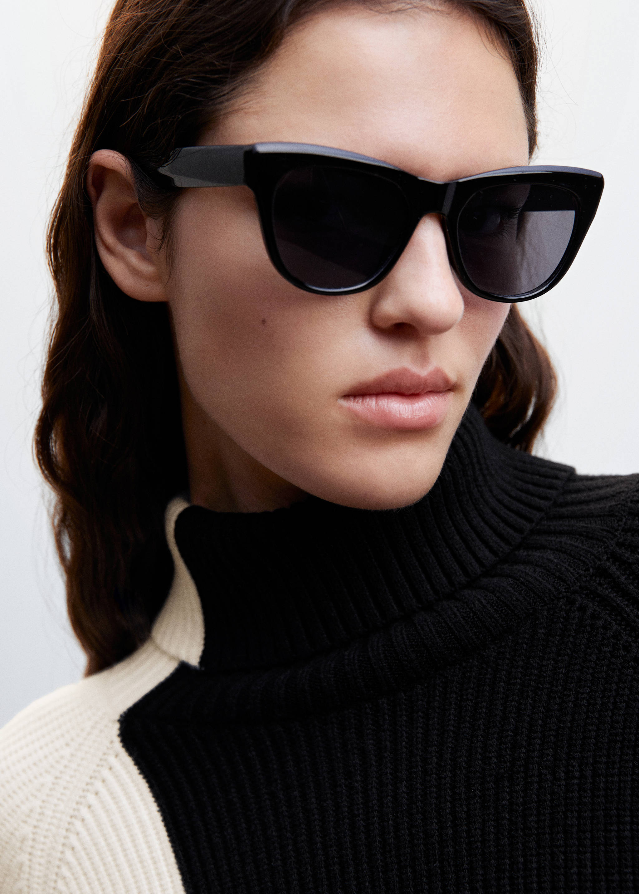 Pull-over col roulé bicolore - Détail de l'article 1