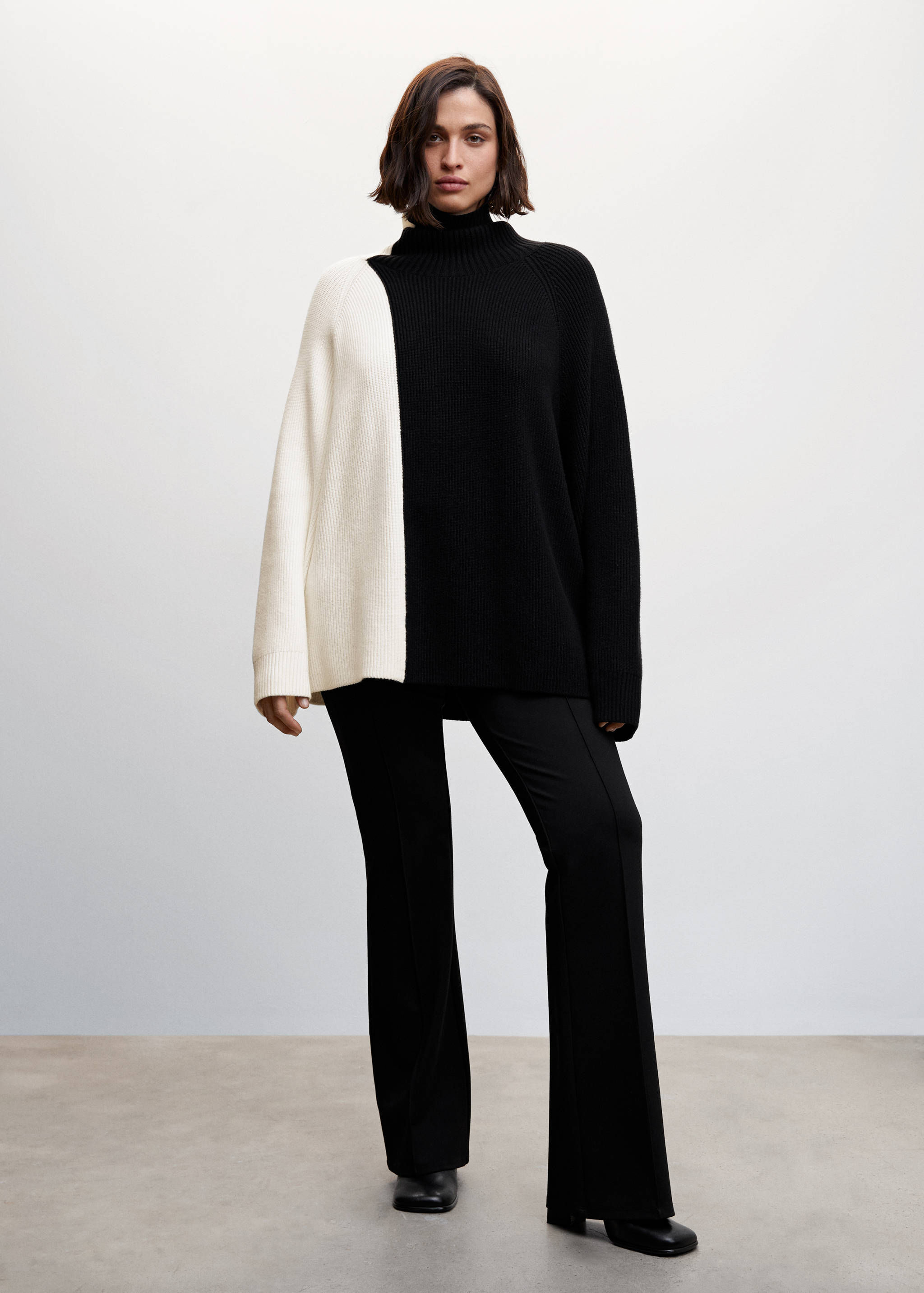 Pull-over col roulé bicolore - Détail de l'article 3