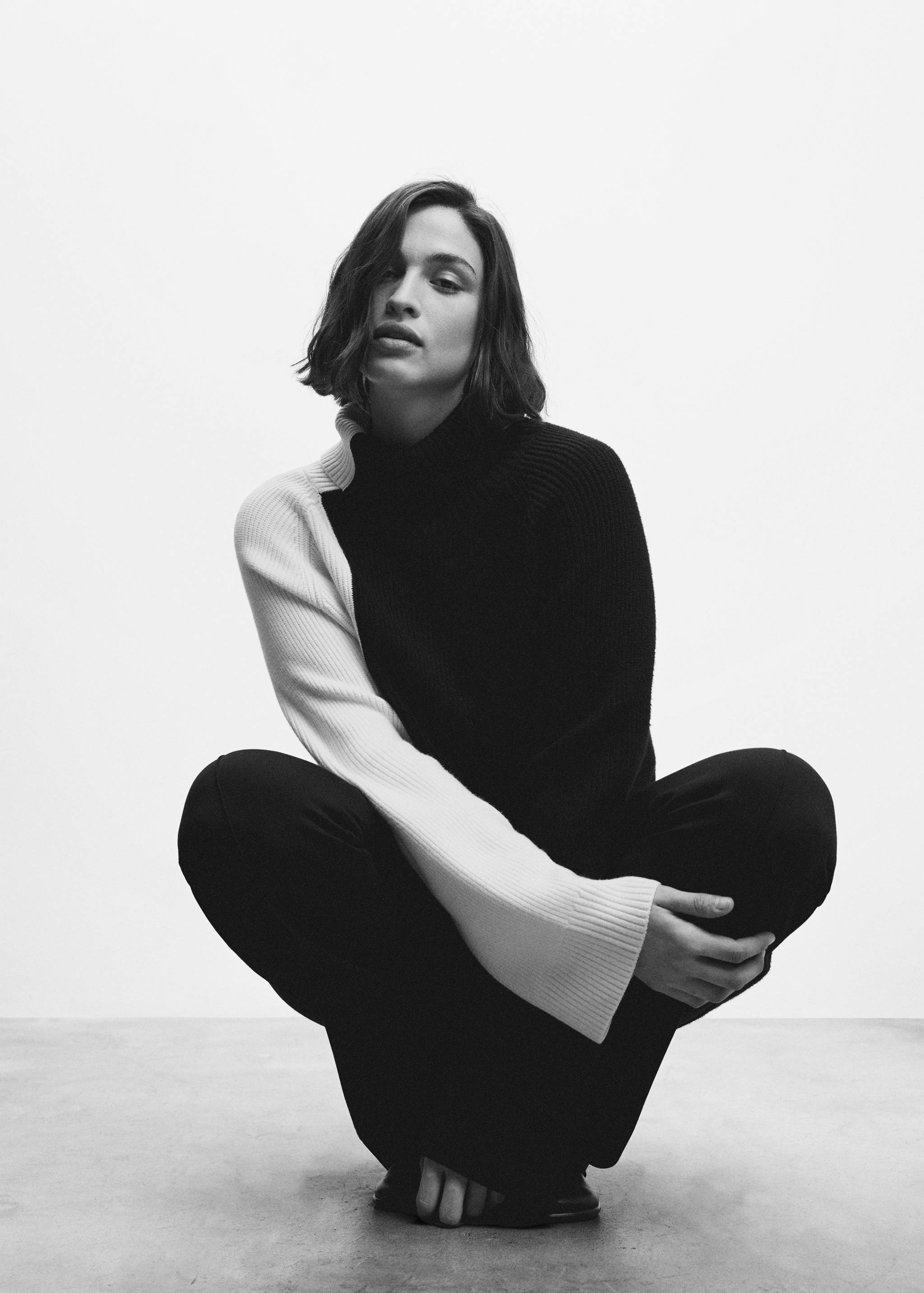 Pull-over col roulé bicolore - Détail de l'article 5