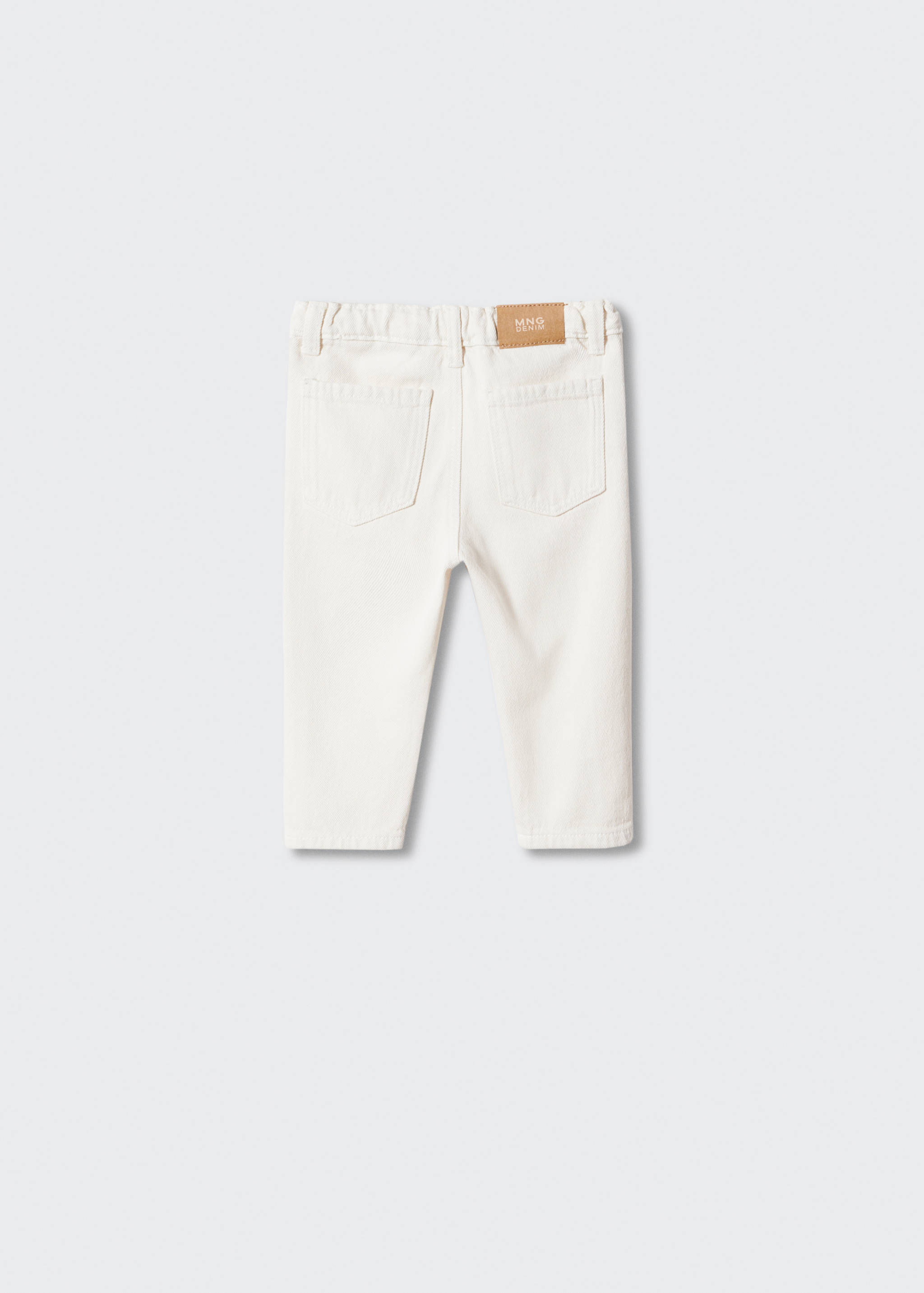 Drawstring waist jeans - Reverse of the article