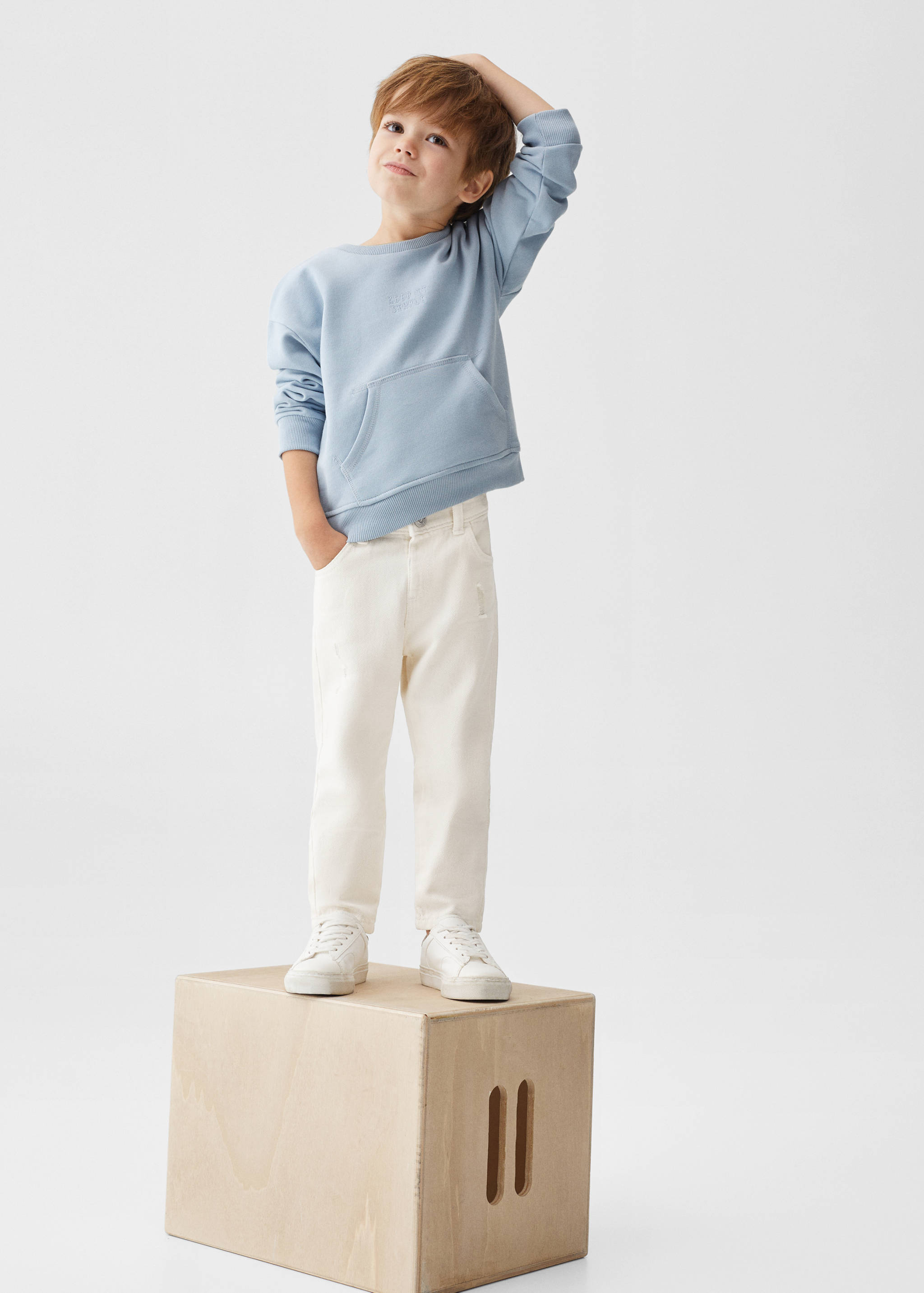 Drawstring waist jeans - Details of the article 2