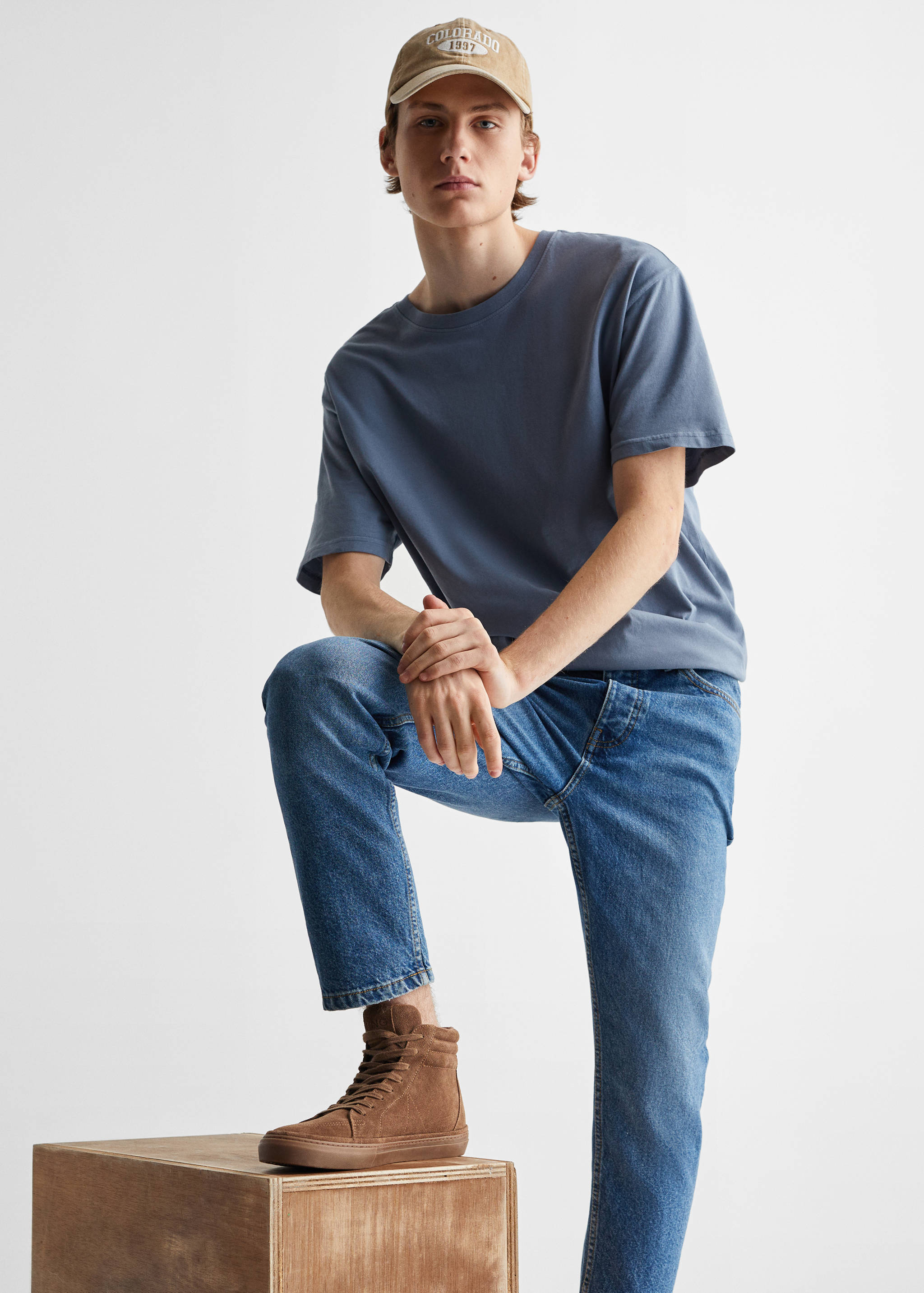 Kožené sportovní kotníčkové boty - Detail zboží 3