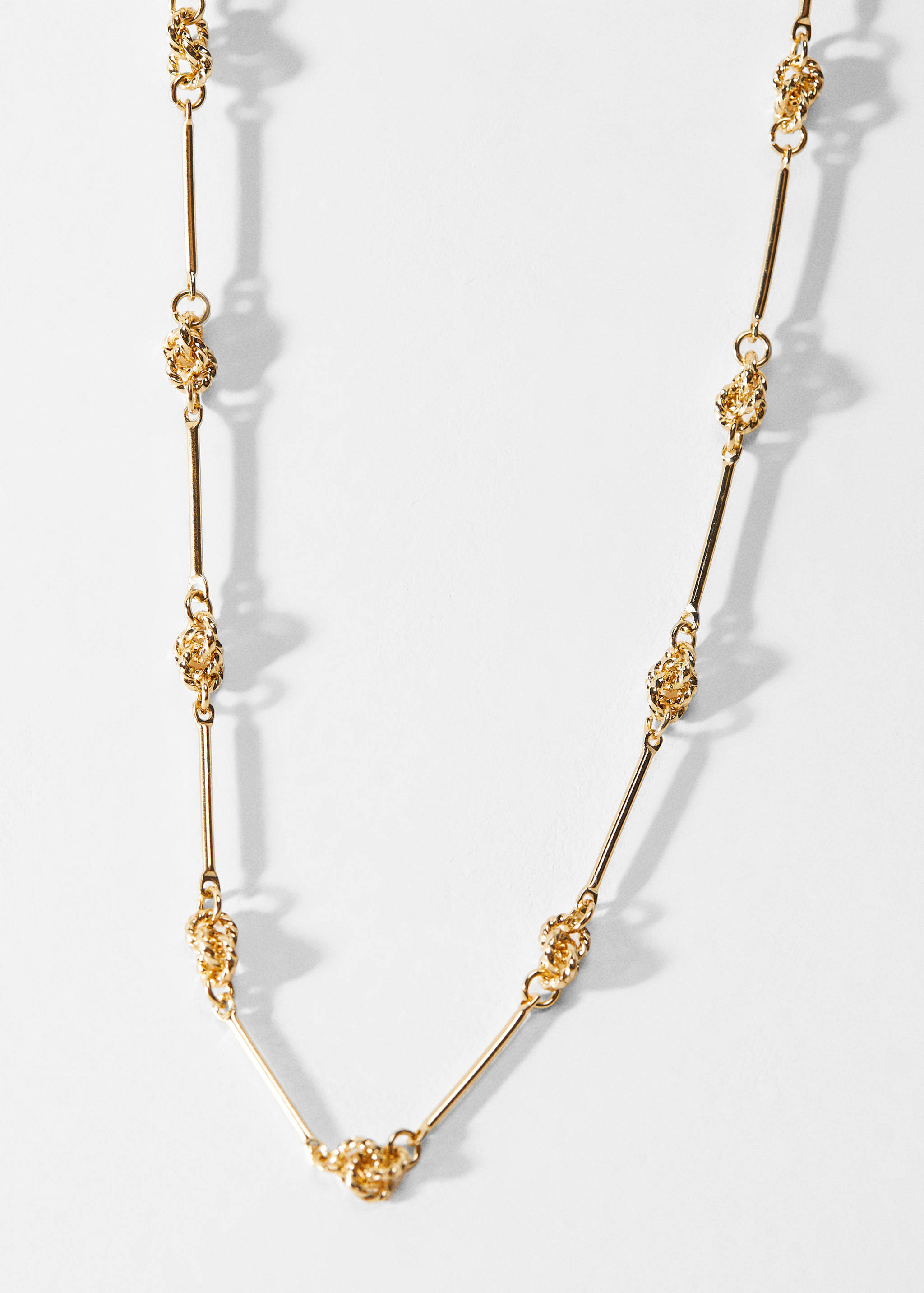 Fine-knot necklace - Medium plane