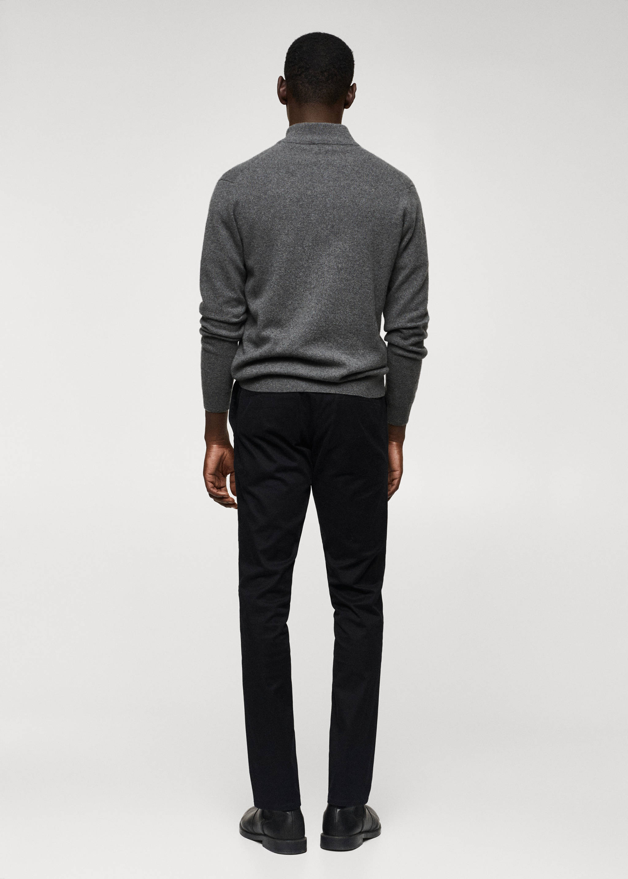 Pull-over cachemire col zippé - Verso de l’article