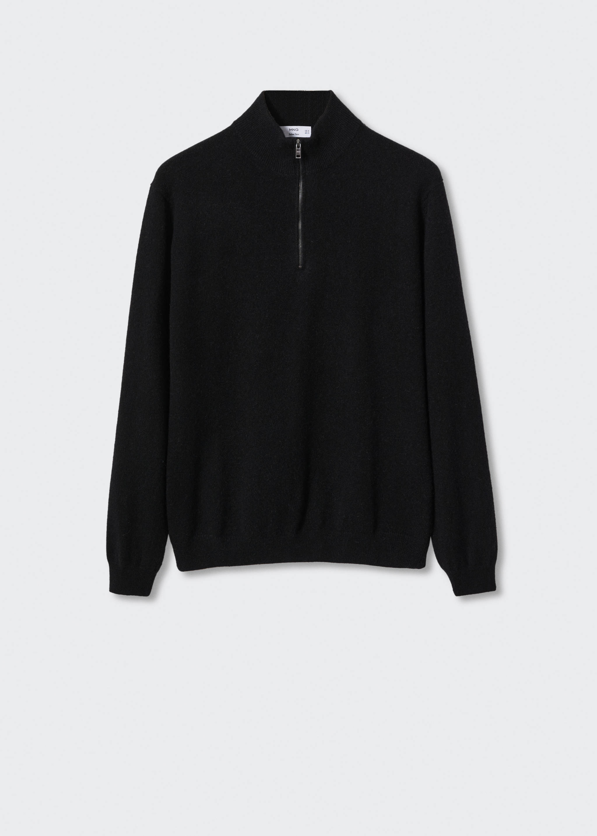 Pull-over cachemire col zippé - Article sans modèle