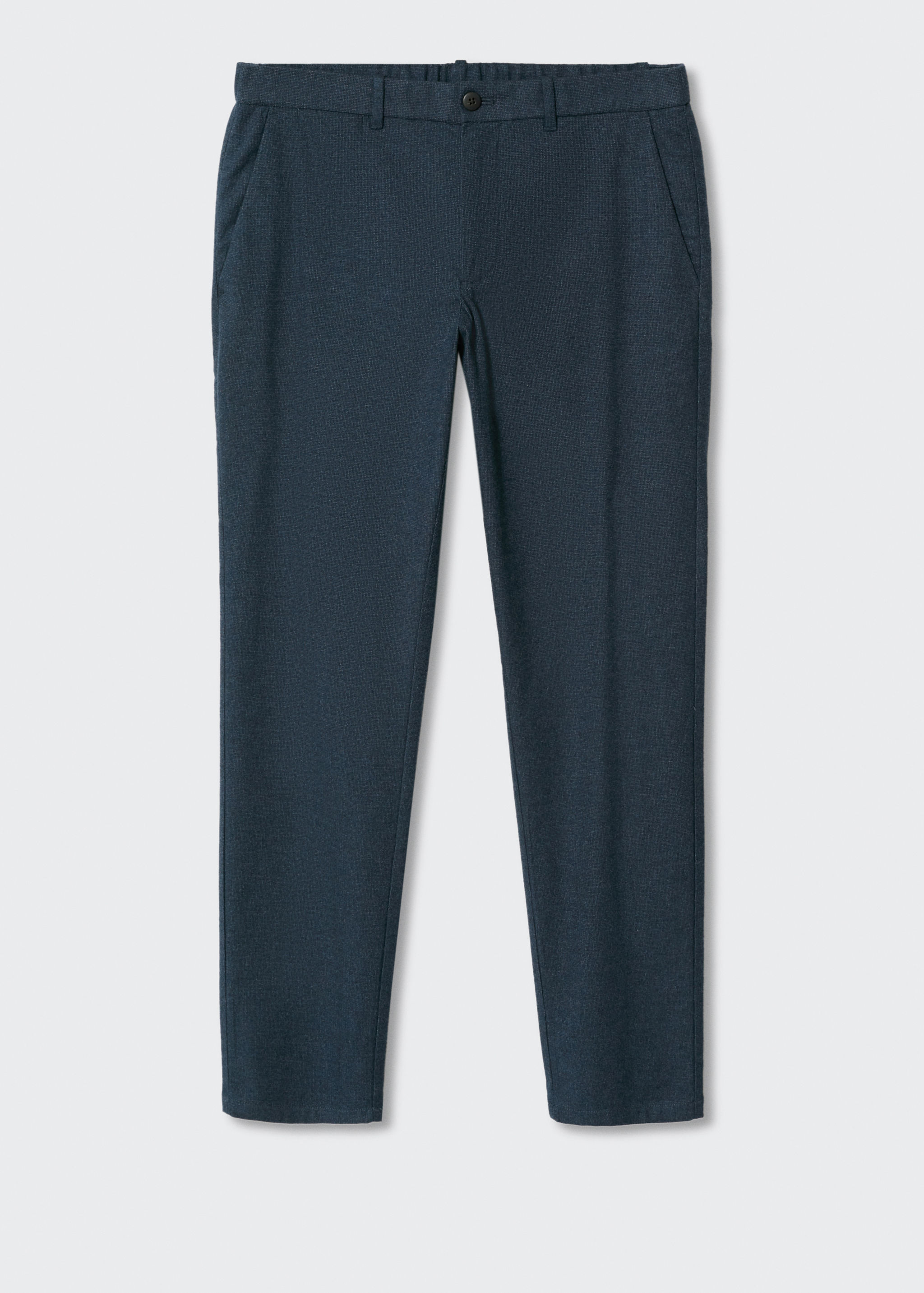 Slim-fit cotton trousers - Article without model