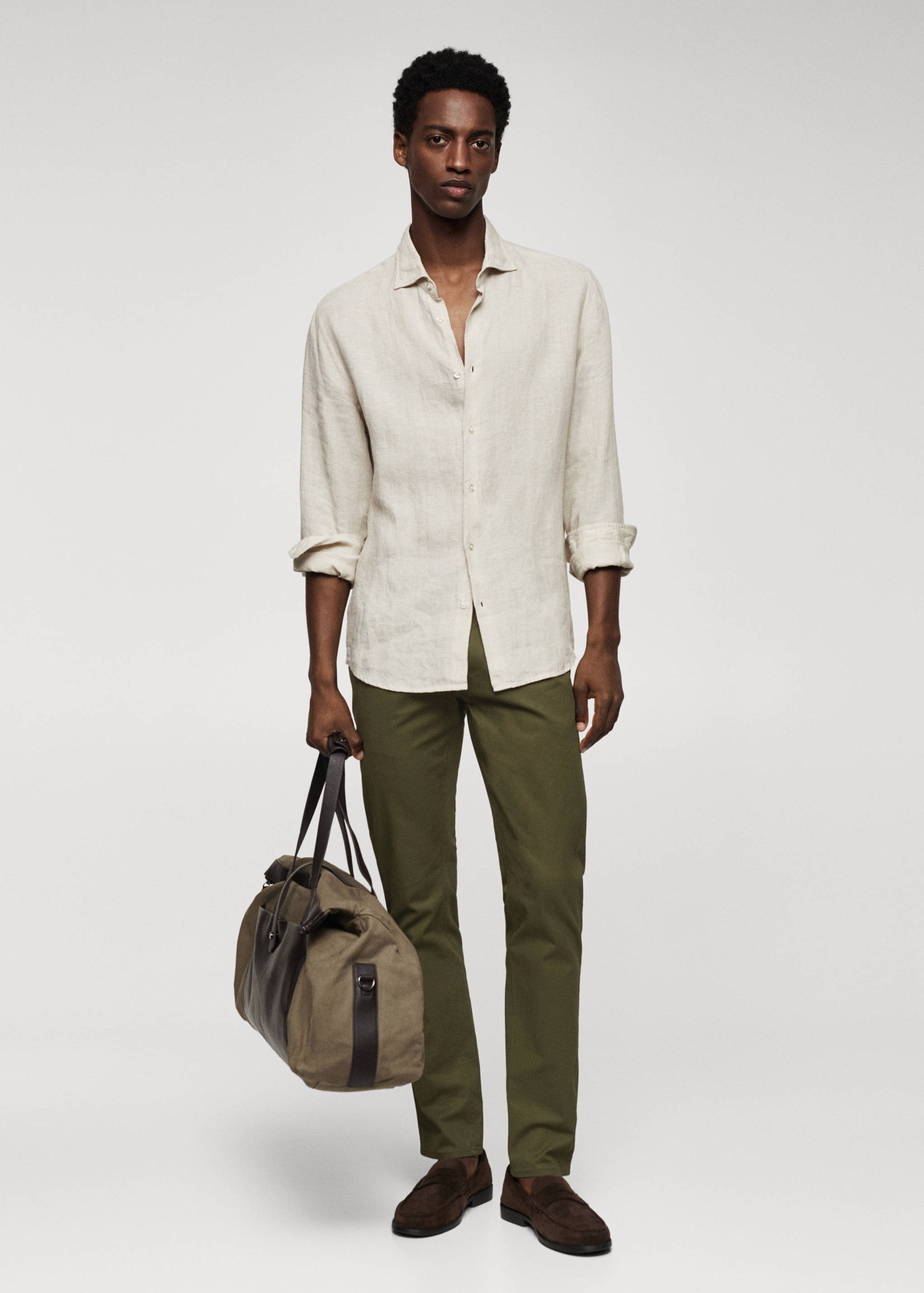 Pantalons estil texà slim fit sarja - Pla general