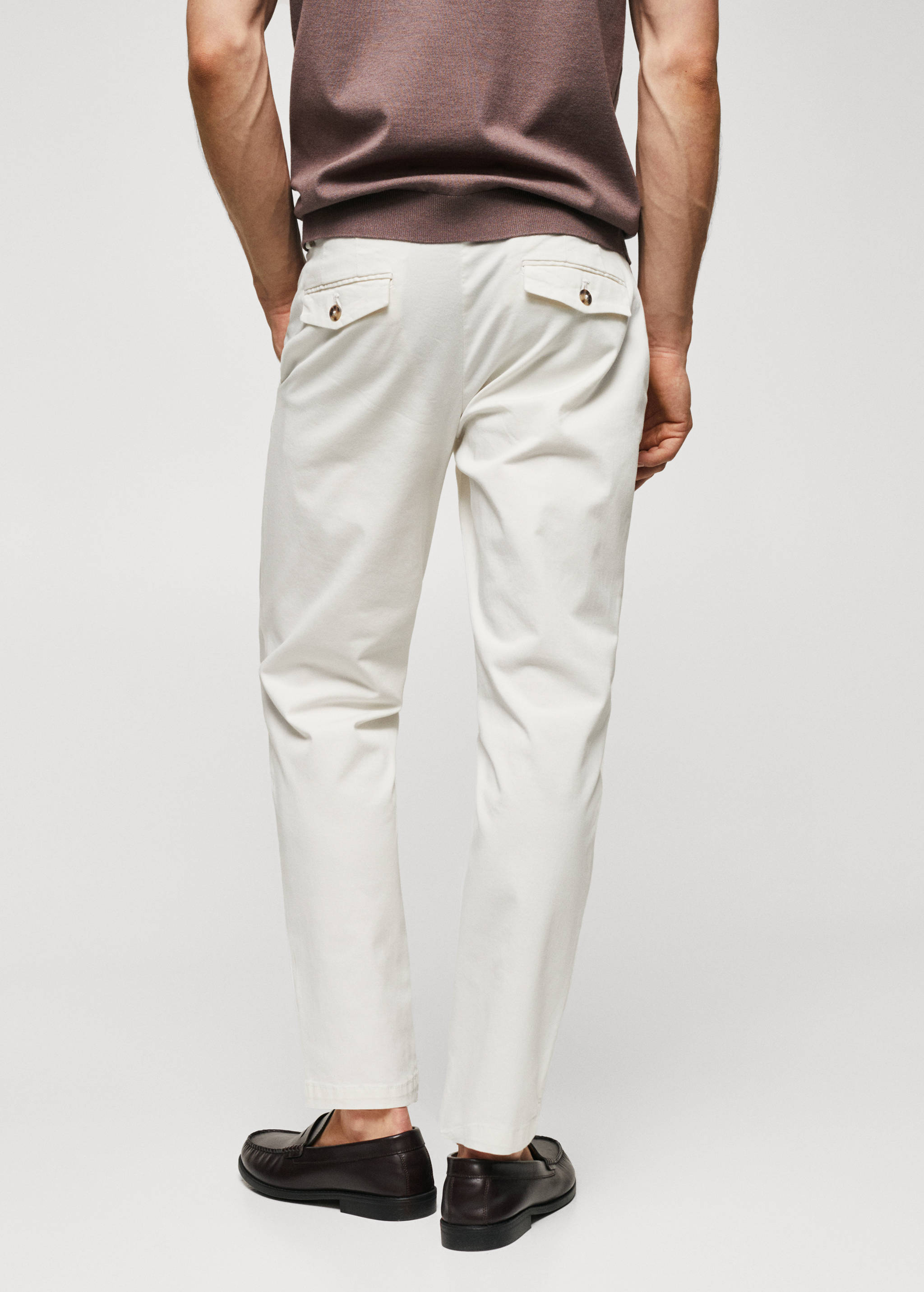 Cotton tapered crop pants - Reverse of the article