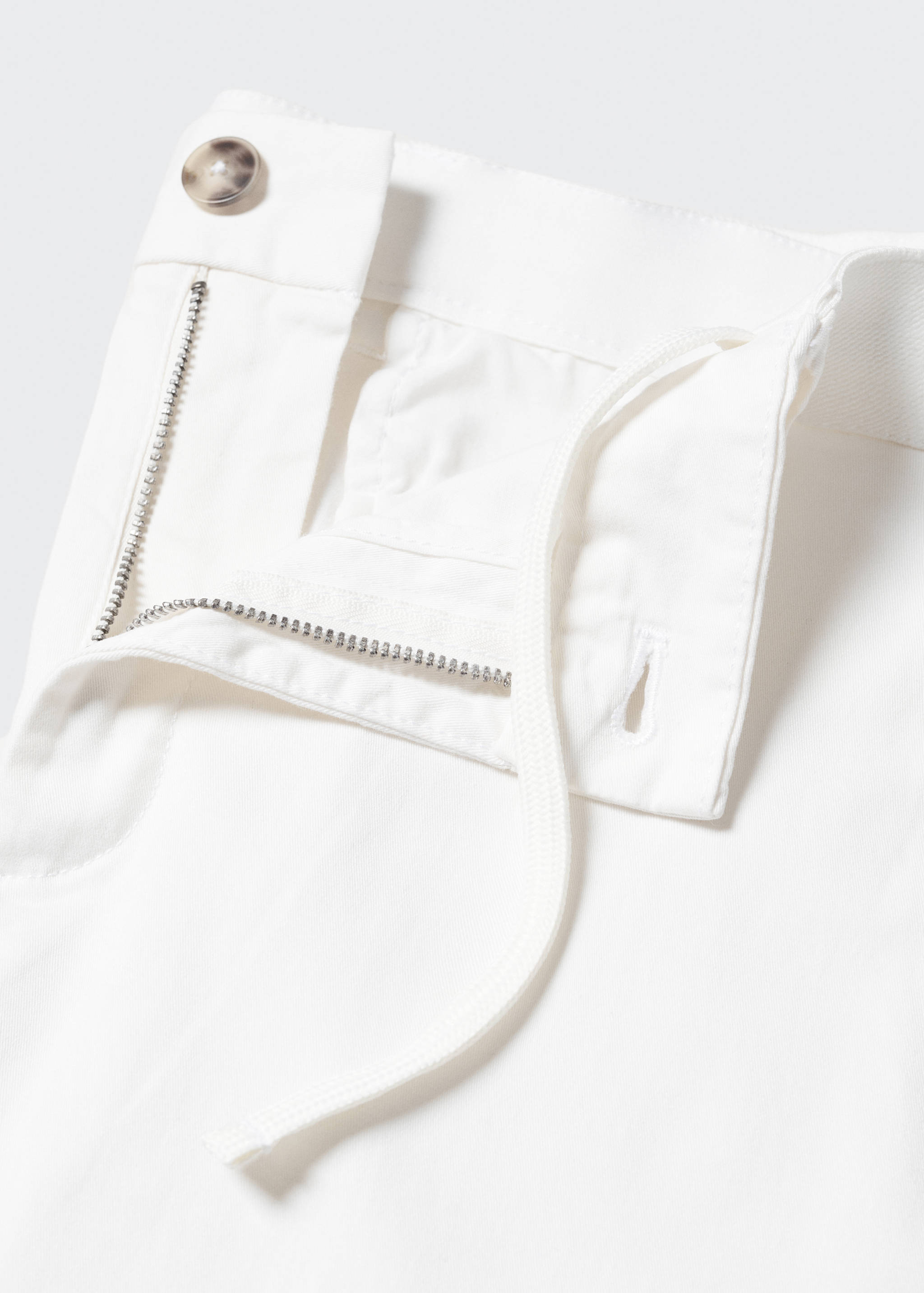 Cotton tapered crop pants - Details of the article 8