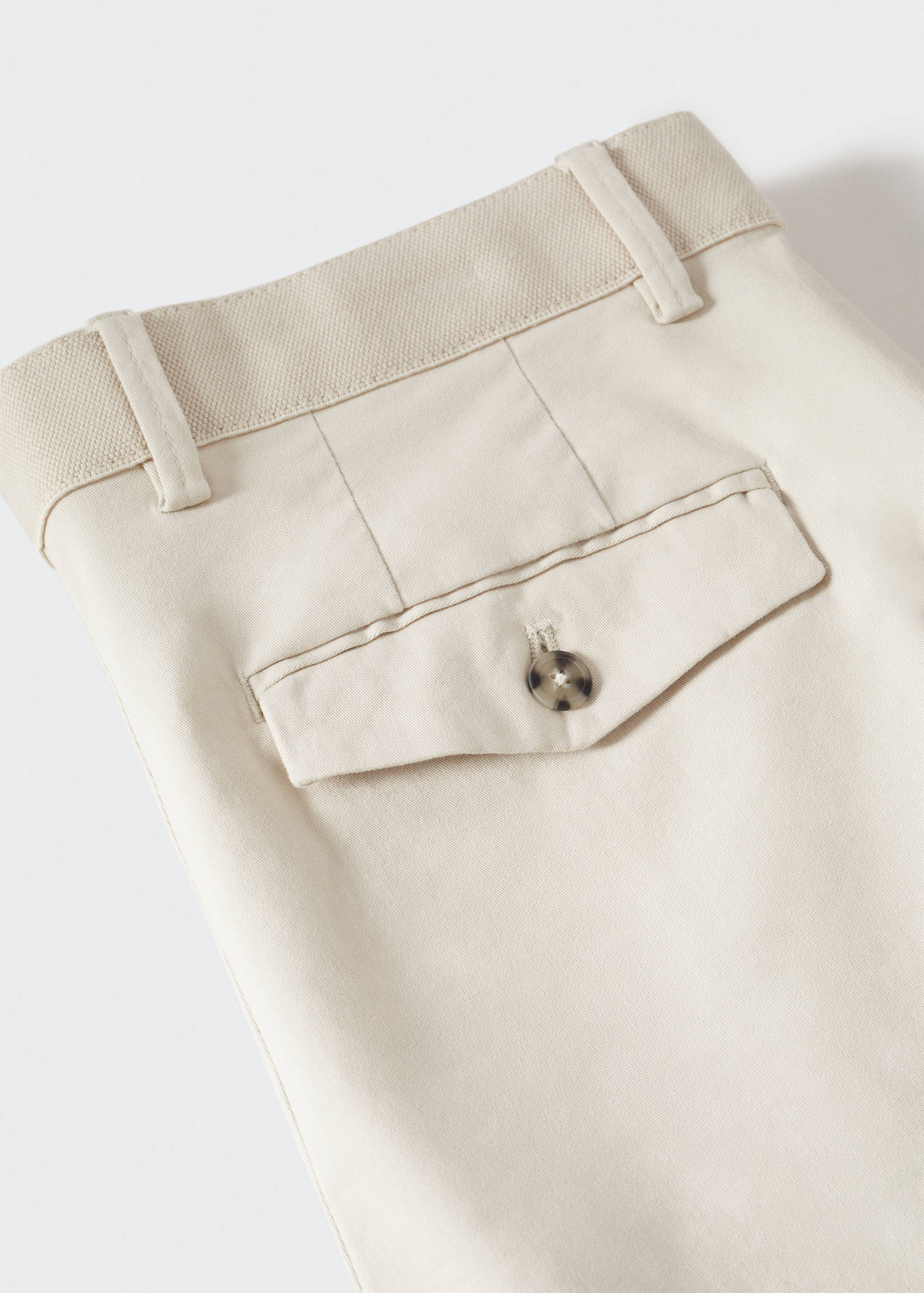 Cotton tapered crop pants - Details of the article 8