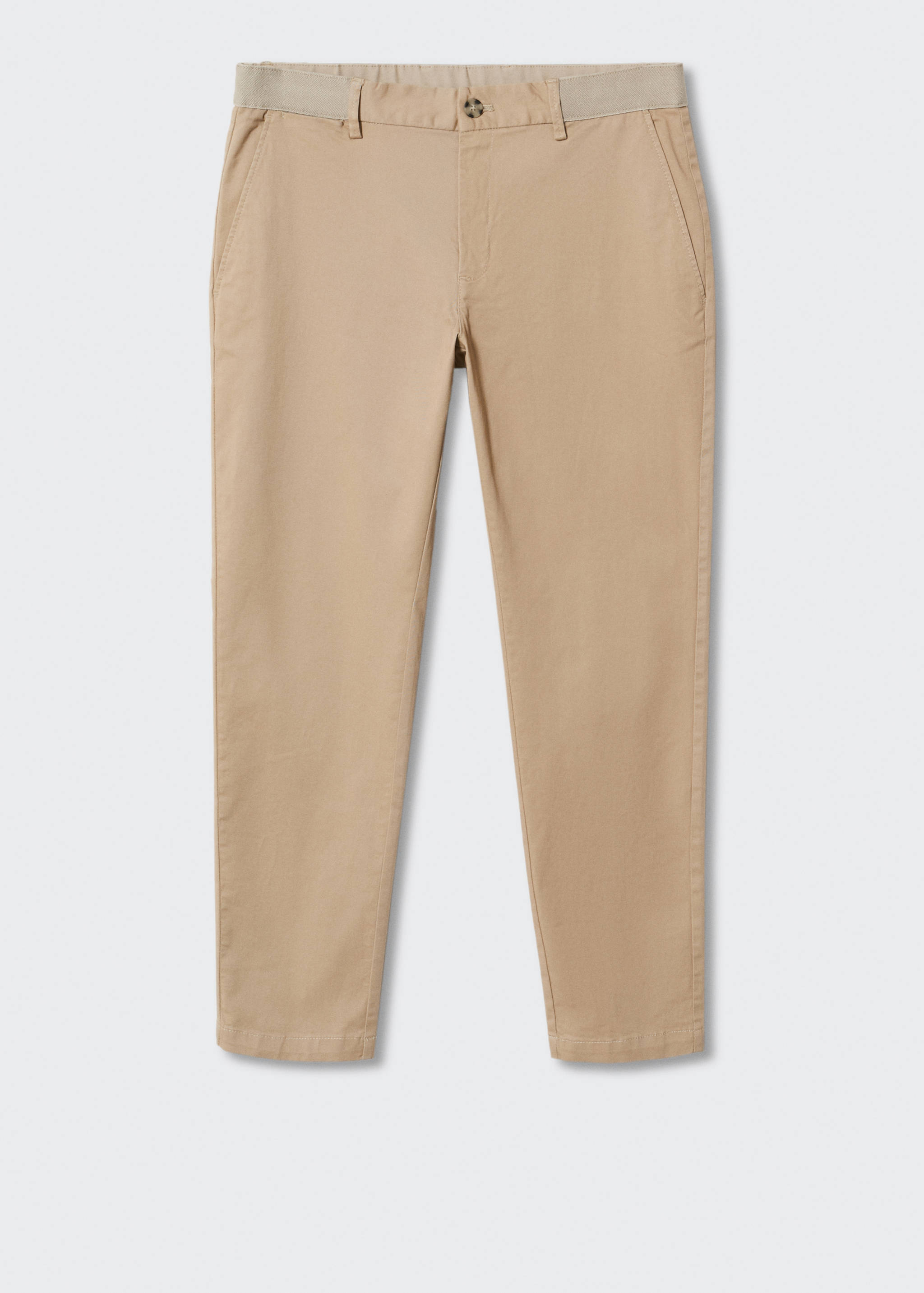 Cotton tapered crop pants - Article without model