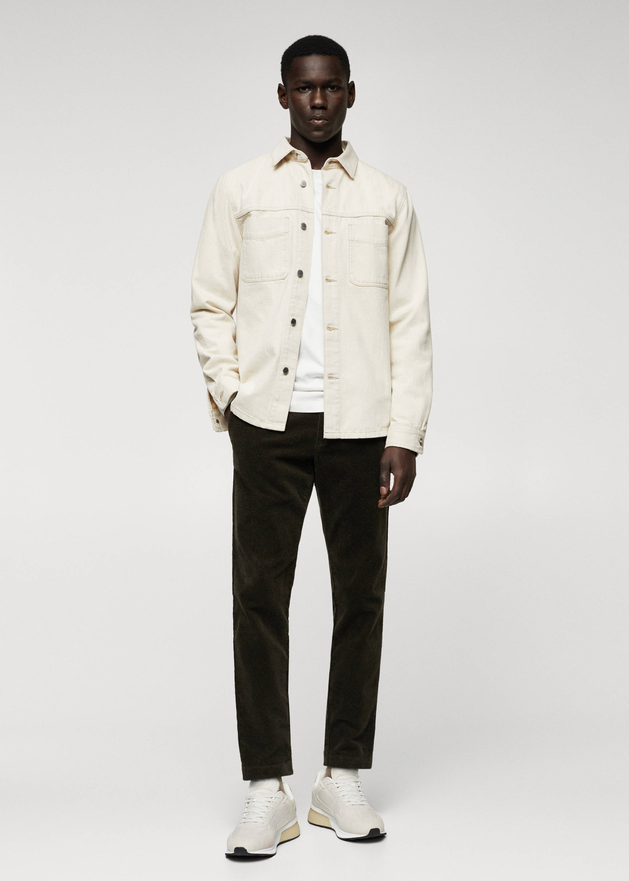 Tapered Cordhose in Cropped-Länge - Allgemeine Ansicht