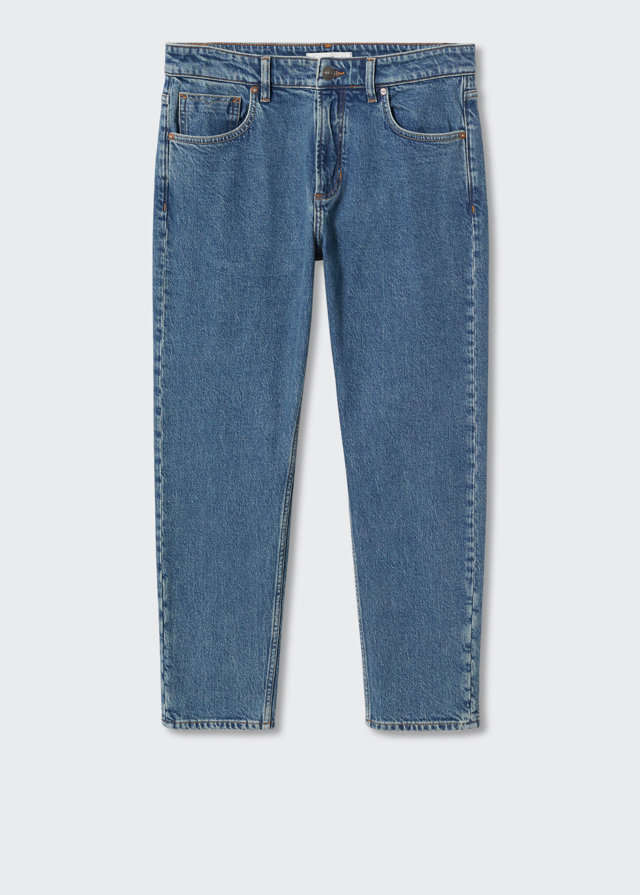 Jeans Ben tapered e cropped - Artigo sem modelo