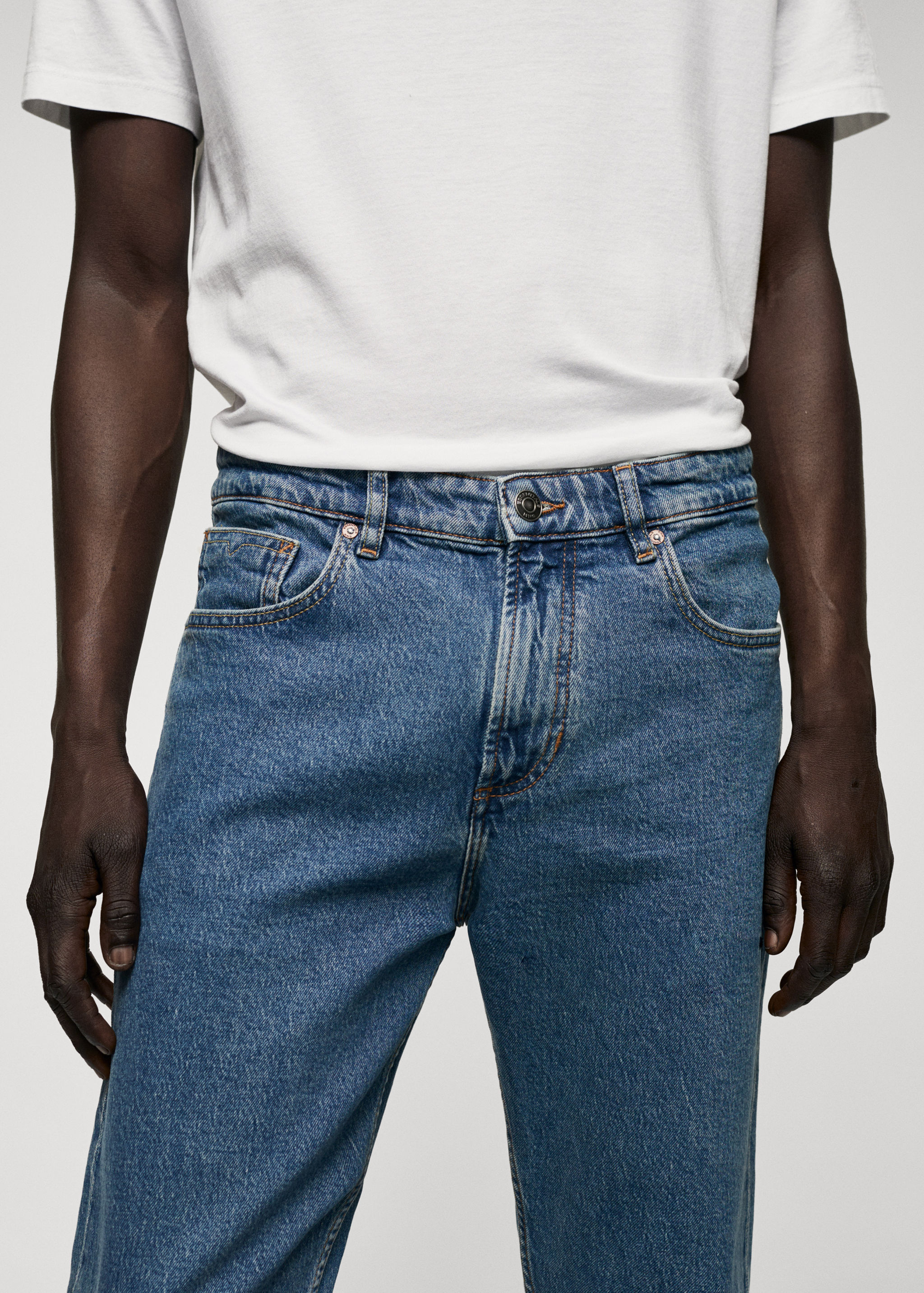 Jeans Ben tapered e cropped - Pormenor do artigo 1