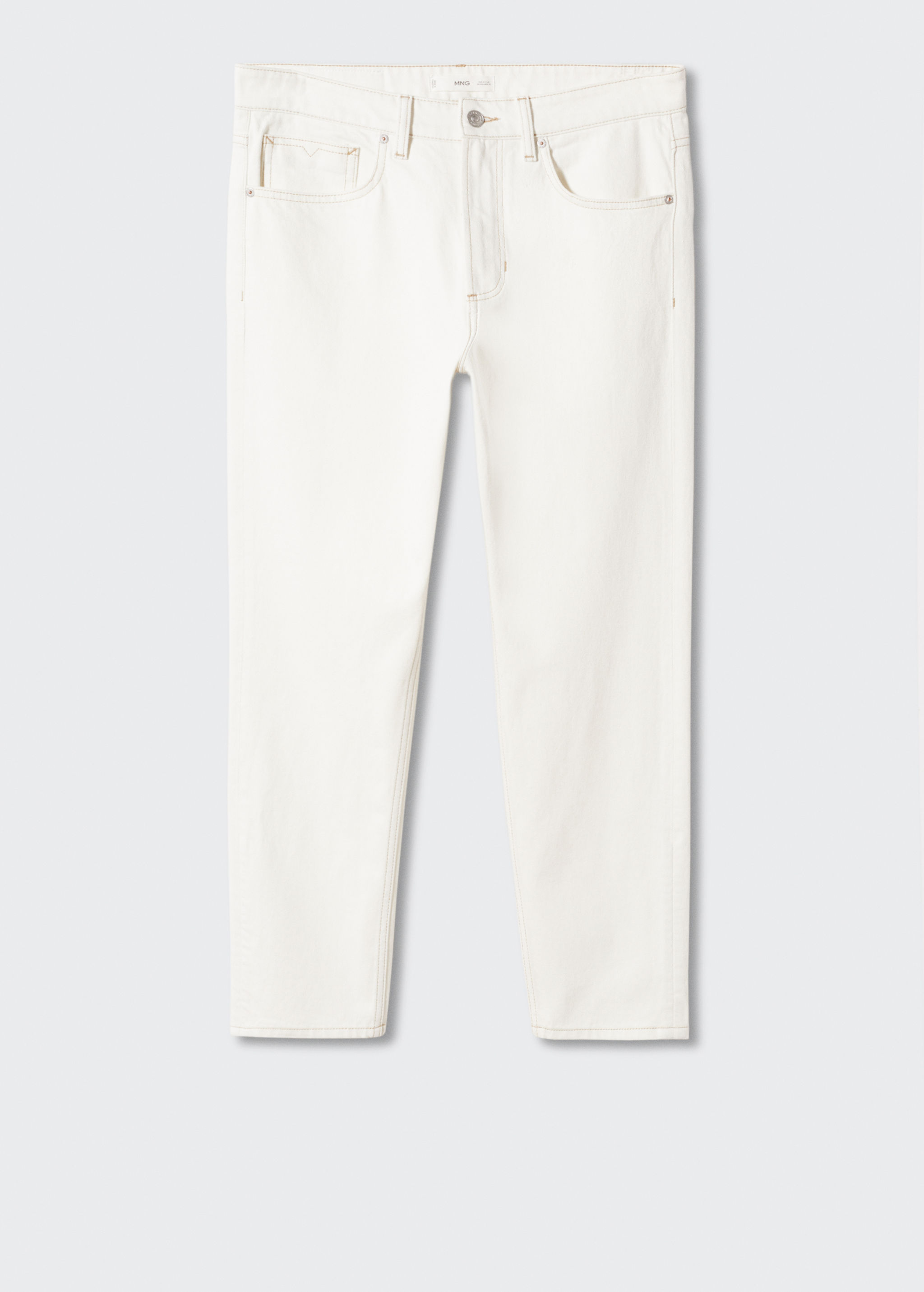 Jeans Ben tapered e cropped - Artigo sem modelo