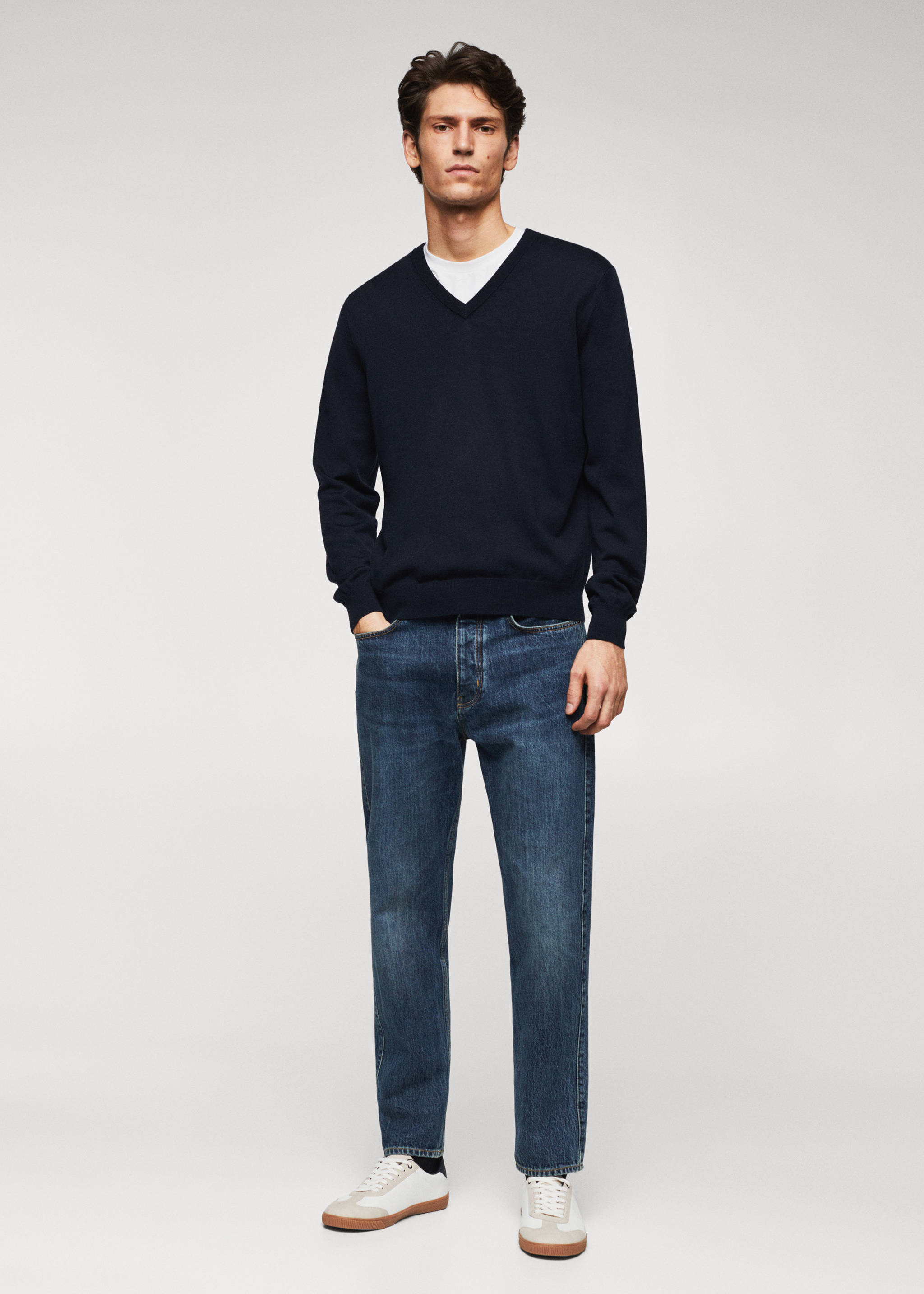 Pull laine mérinos lavable - Plan général