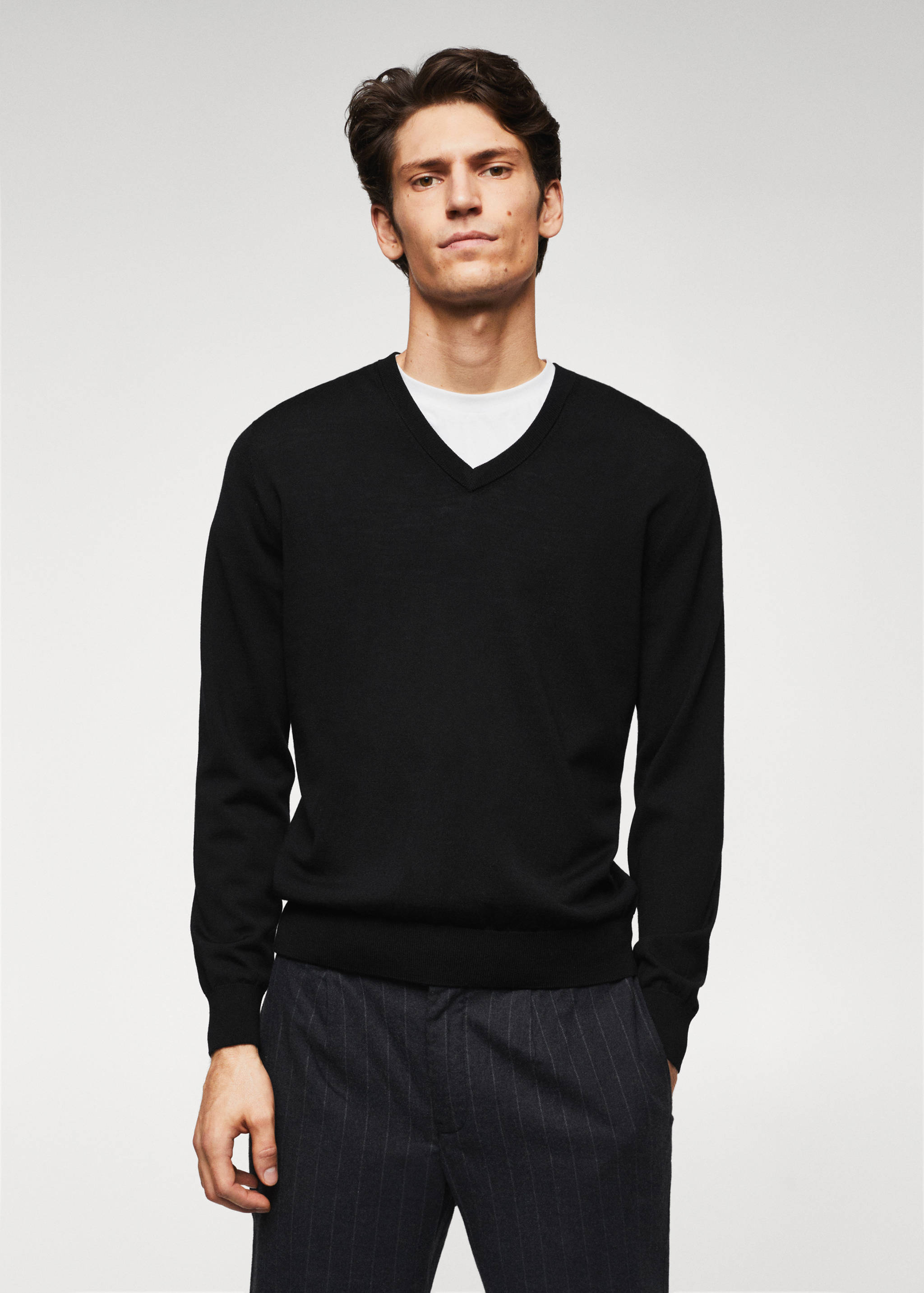 Pull laine mérinos lavable - Plan moyen