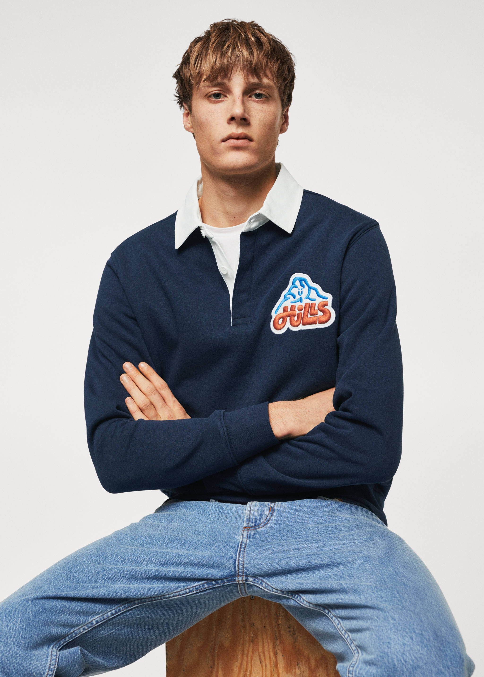 Embroidered cotton polo - Details of the article 4