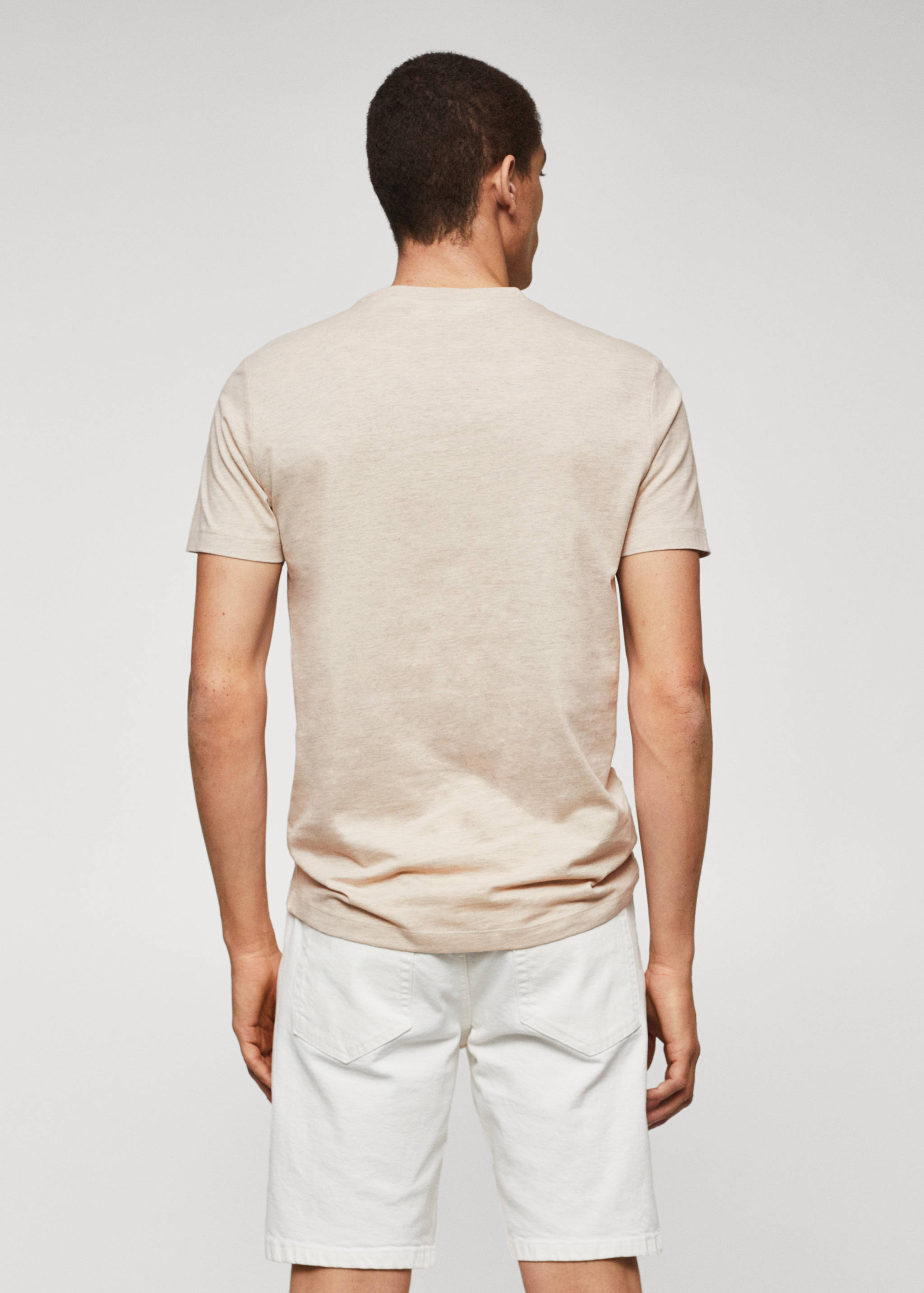 Basic lightweight cotton t-shirt - Reverse of the article