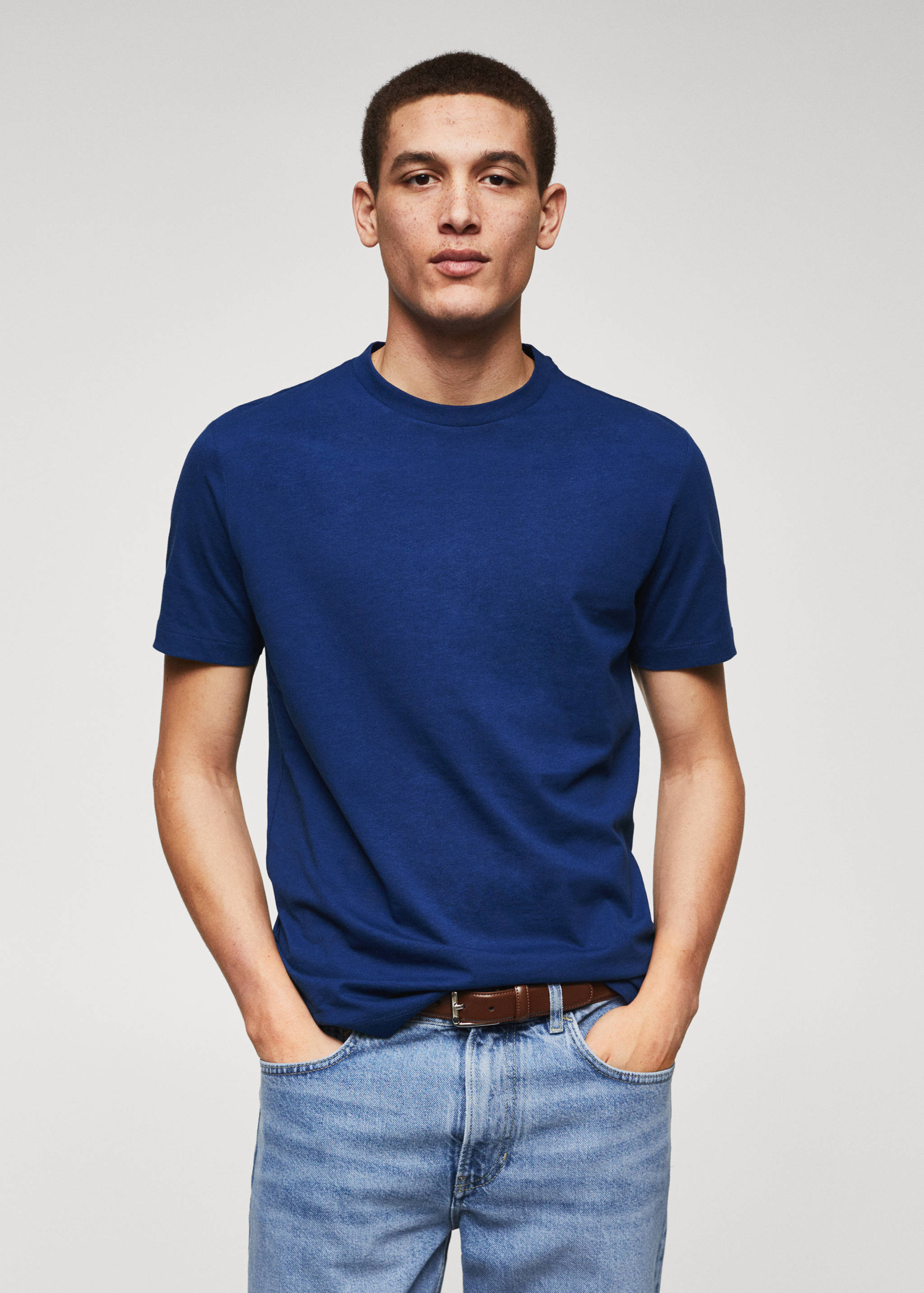 Basic lightweight cotton t-shirt - Medium plane