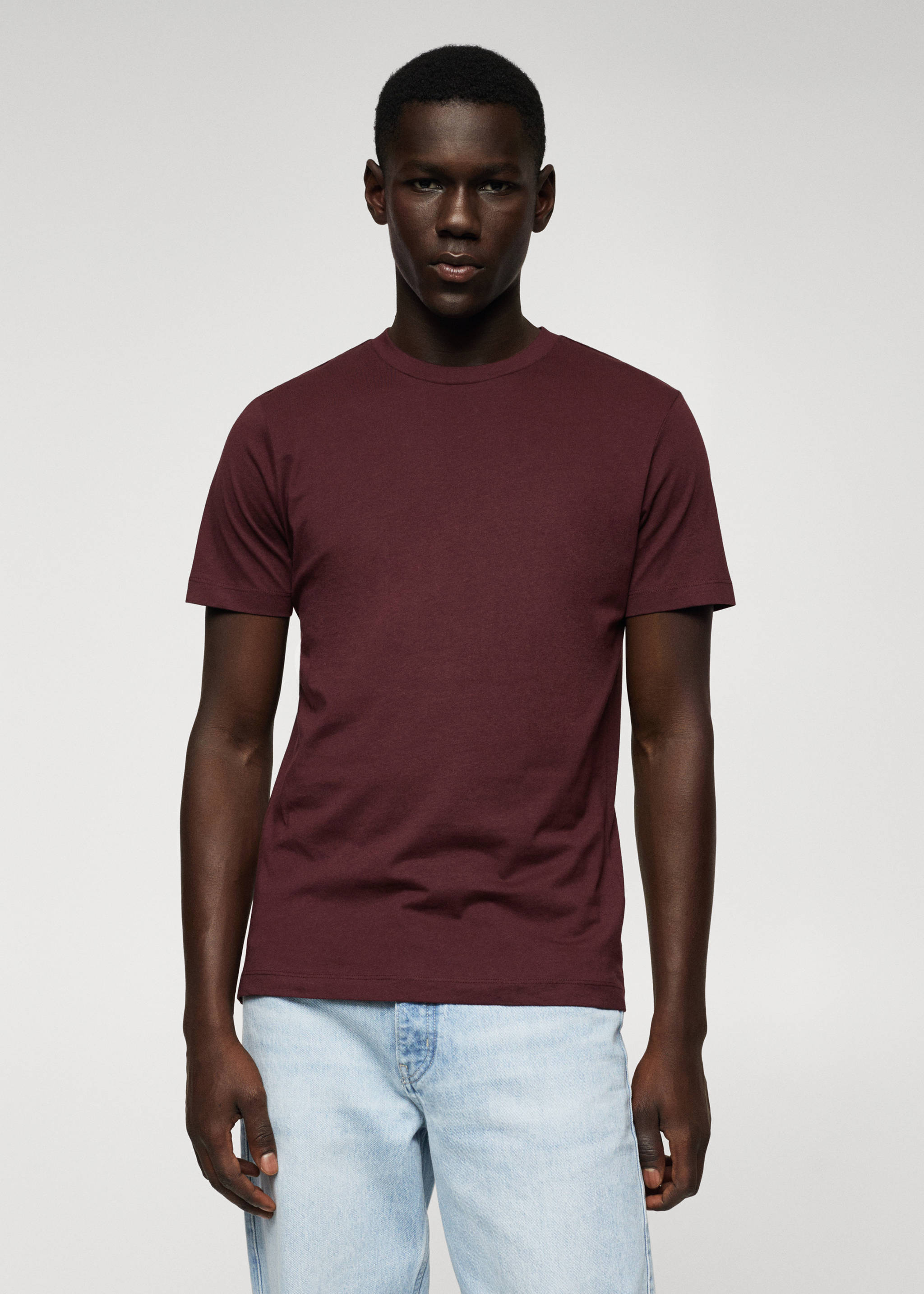 Basic lightweight cotton t-shirt - Medium plane