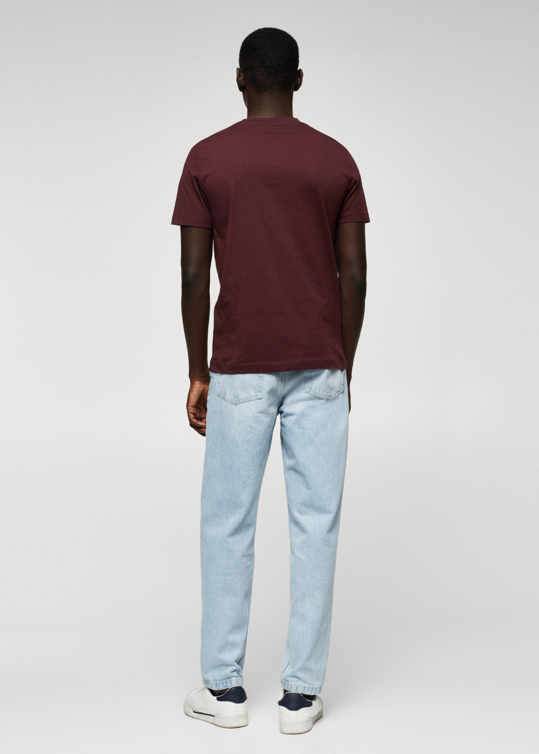 Basic lightweight cotton t-shirt - Reverse of the article