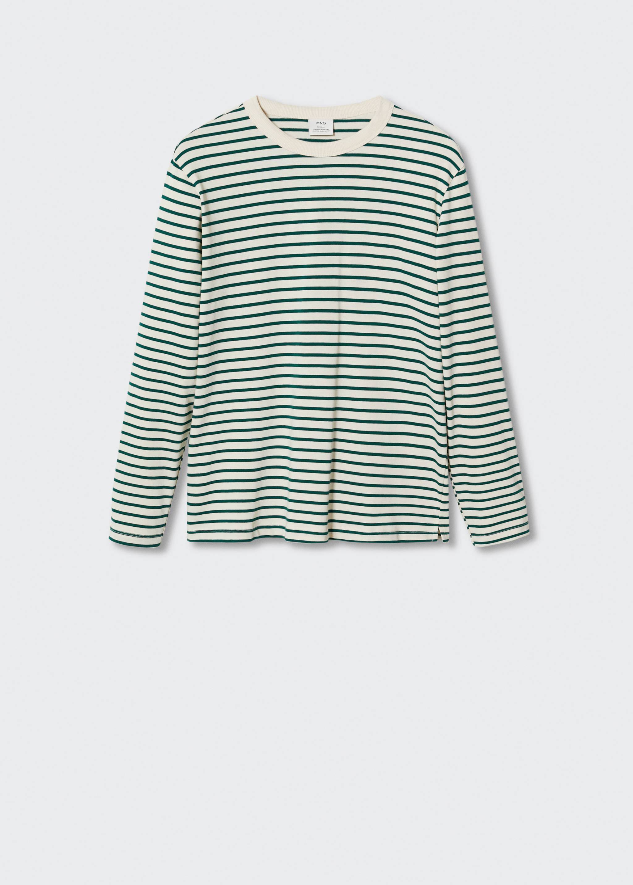 Langärmliges T-Shirt mit Streifen - Artikel ohne Model