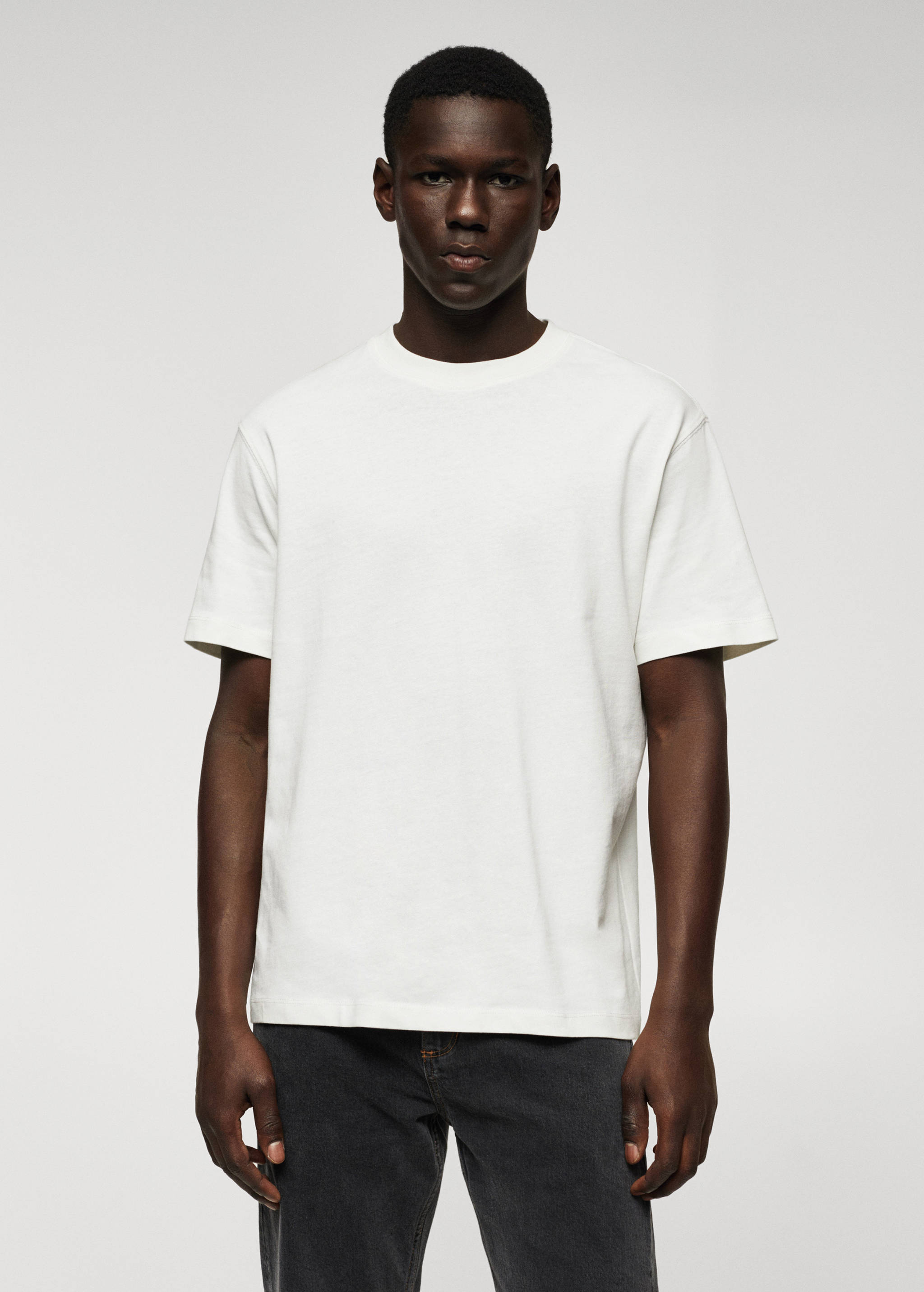 Samarreta cotó relaxed fit - Pla mig