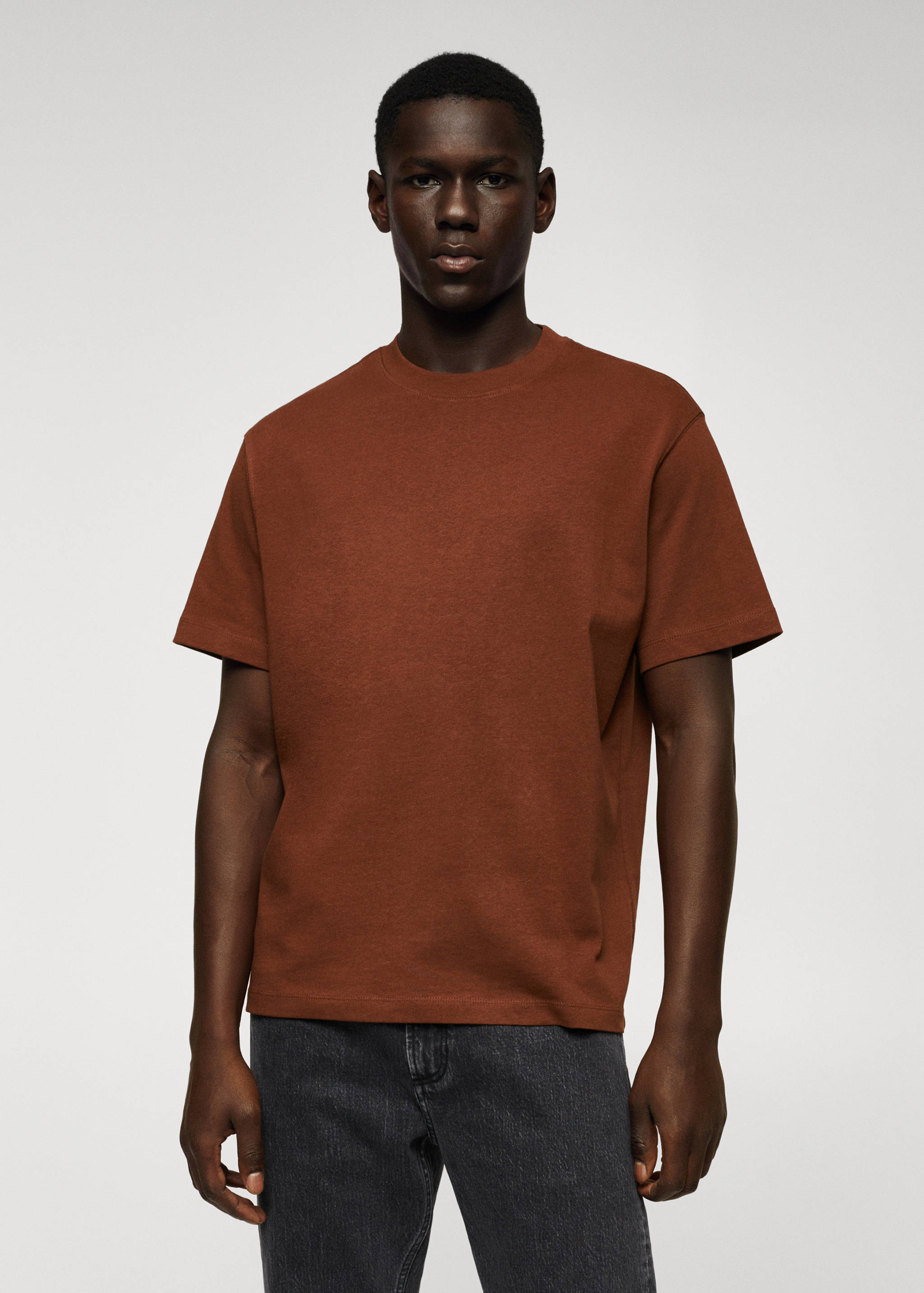 Samarreta cotó relaxed fit - Pla mig