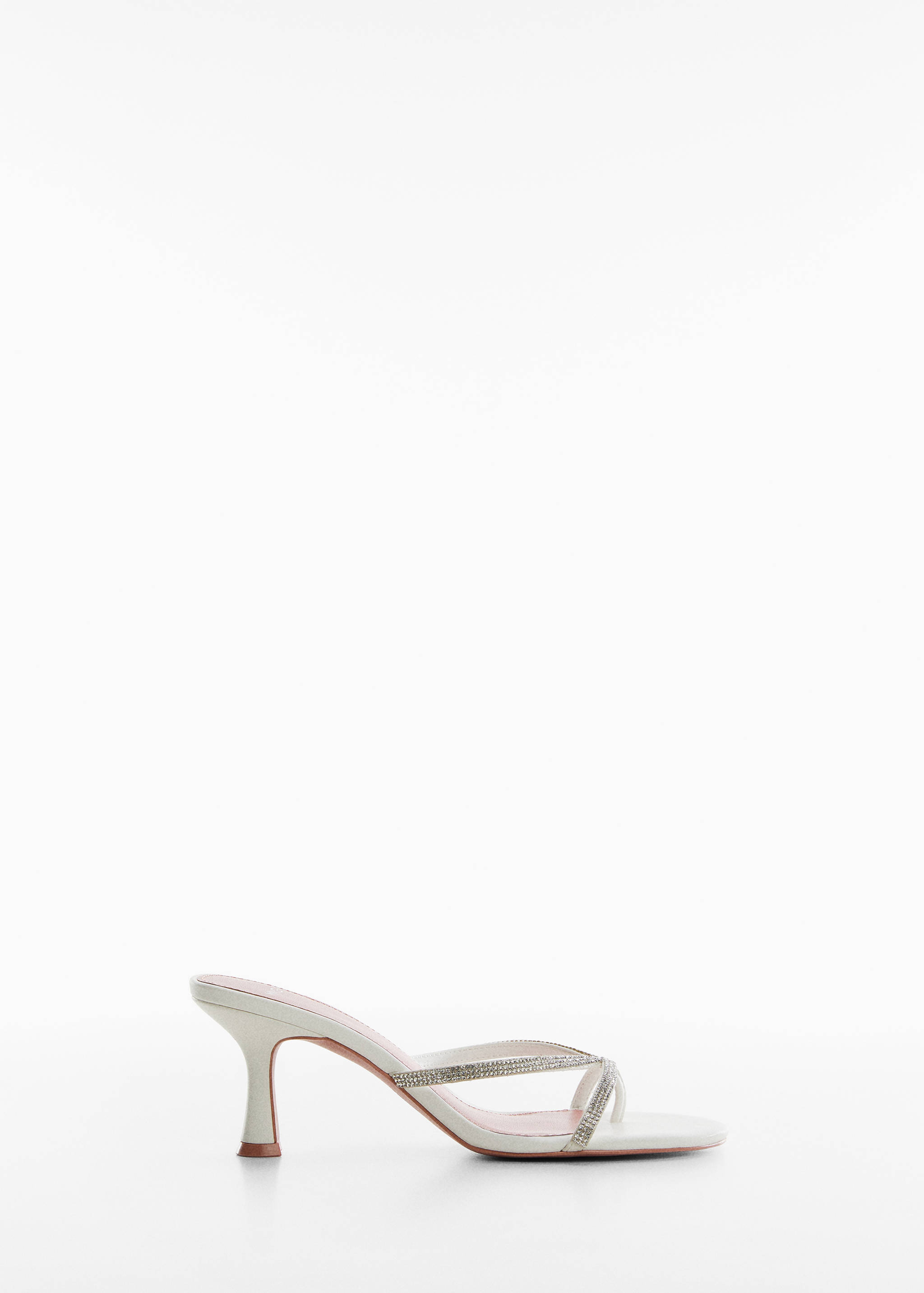 Heeled sandal with strass strap - Article without model
