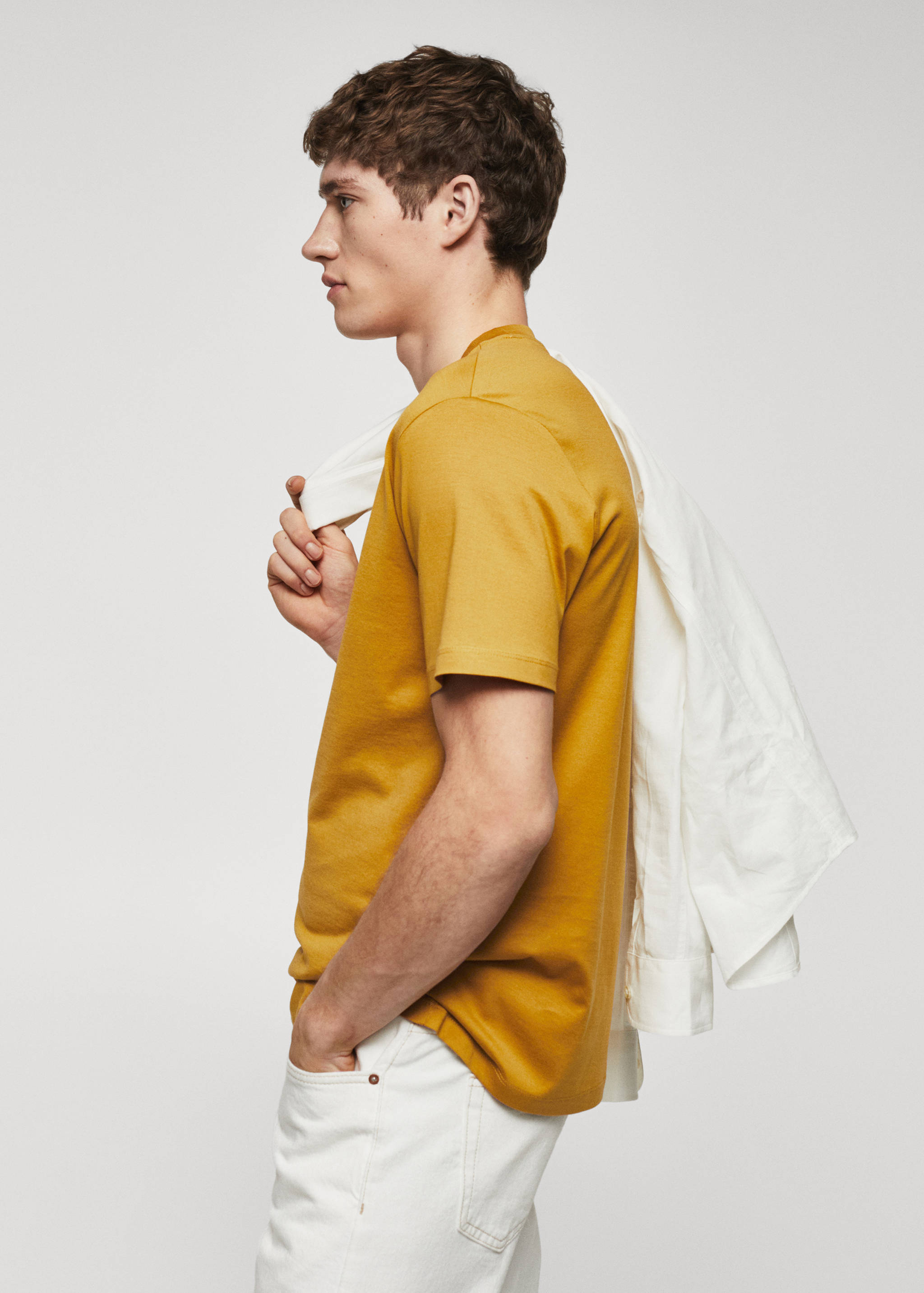 Basic mercerised lightweight shirt - Details of the article 2