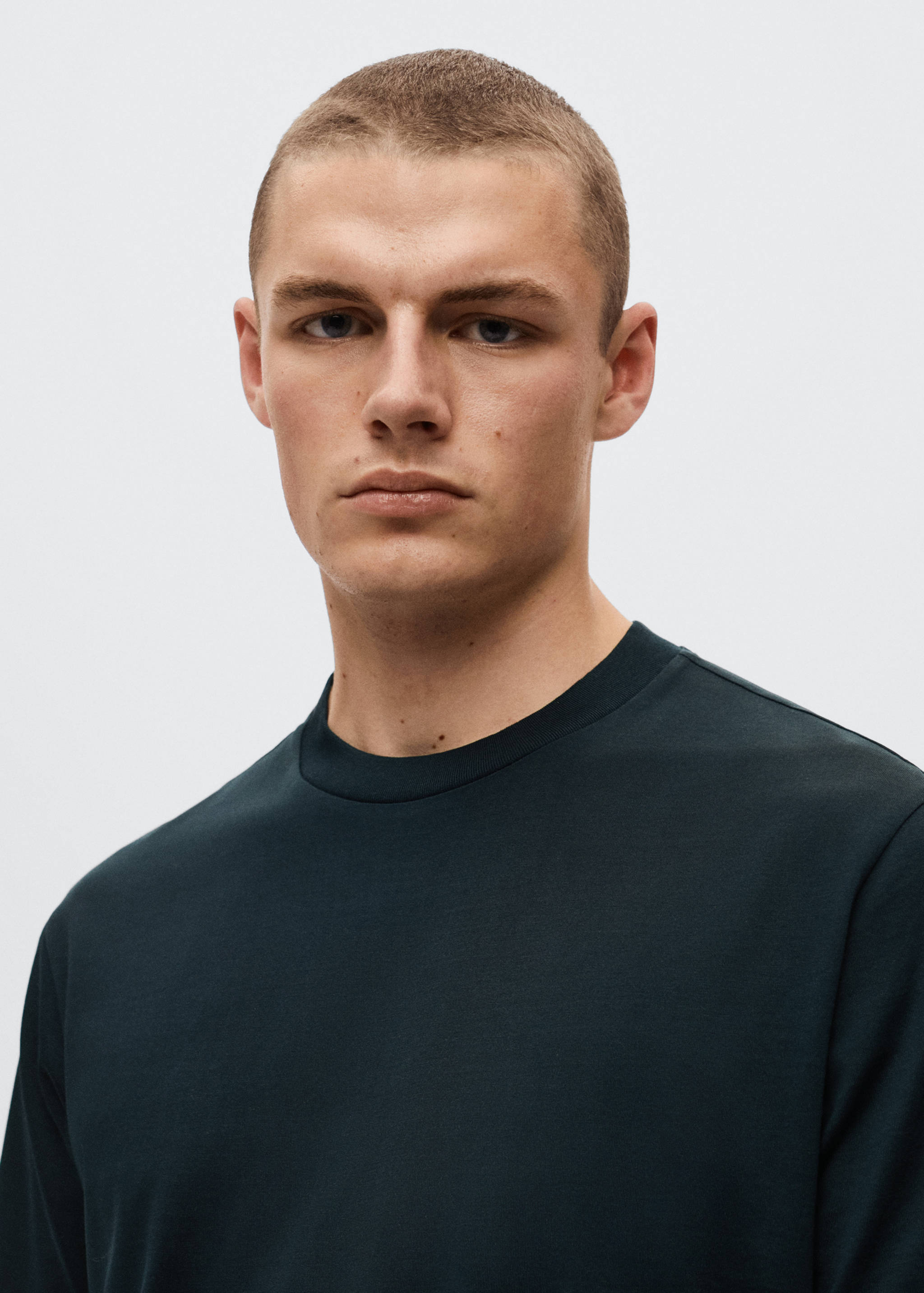 Basic mercerised lightweight shirt - Details of the article 1