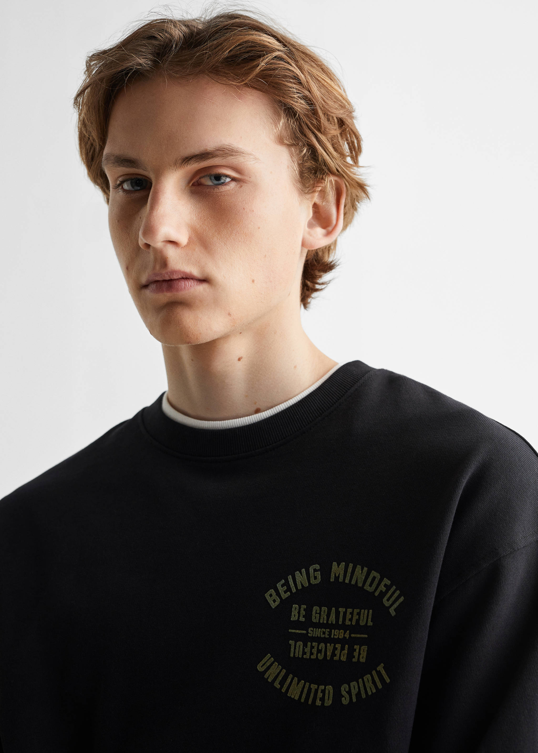 Message cotton sweatshirt - Details of the article 1