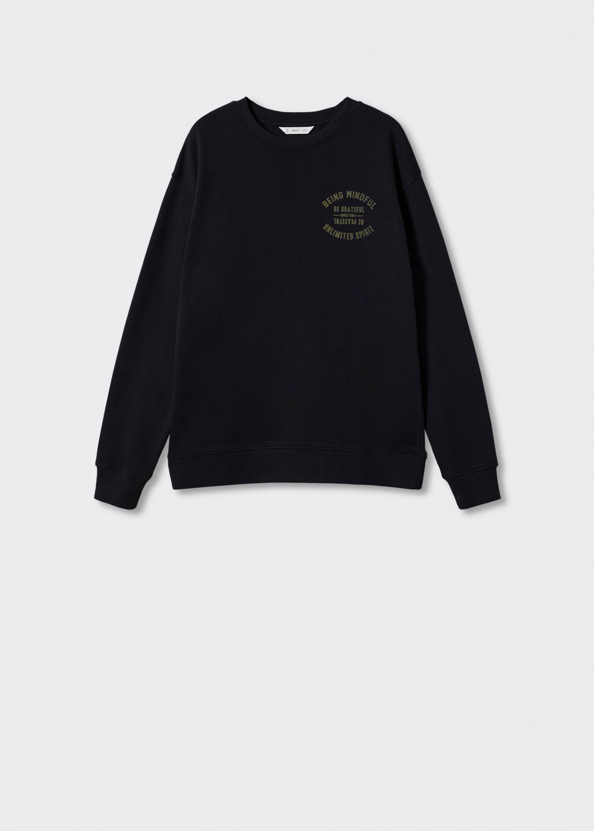 Message cotton sweatshirt - Article without model