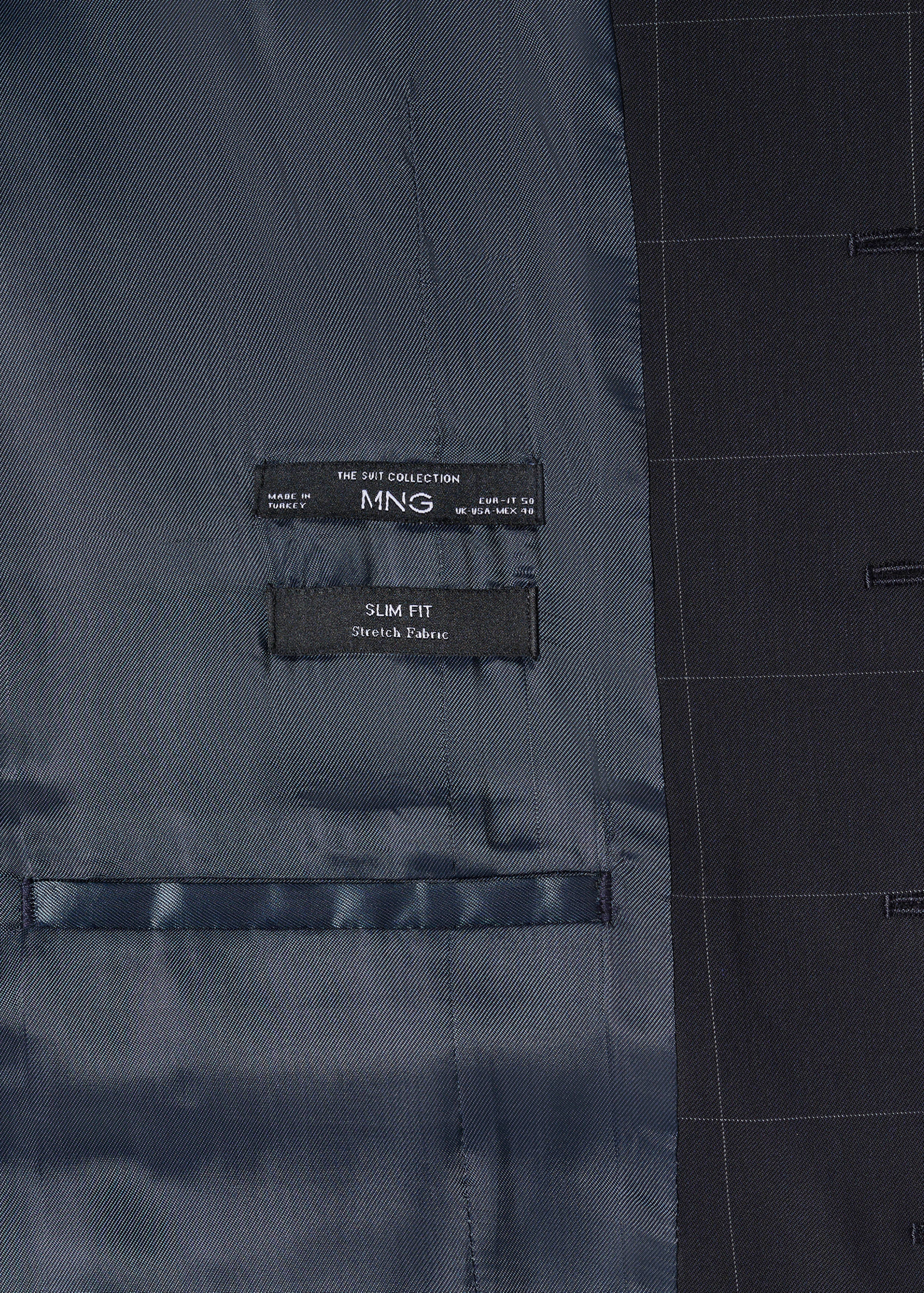 Gilet de costume slim fit carreaux - Détail de l'article 8