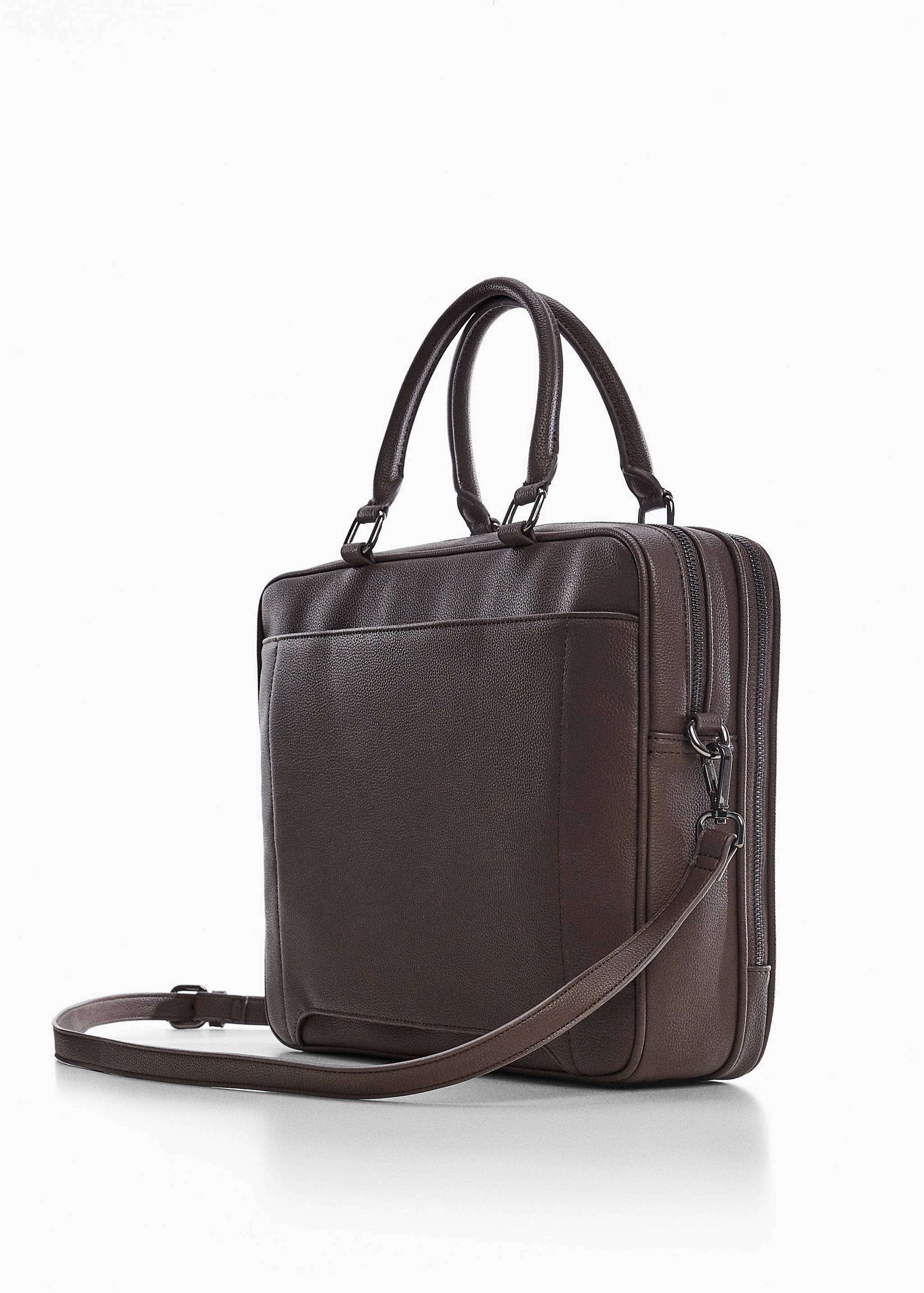 Leather-effect briefcase - Details of the article 2