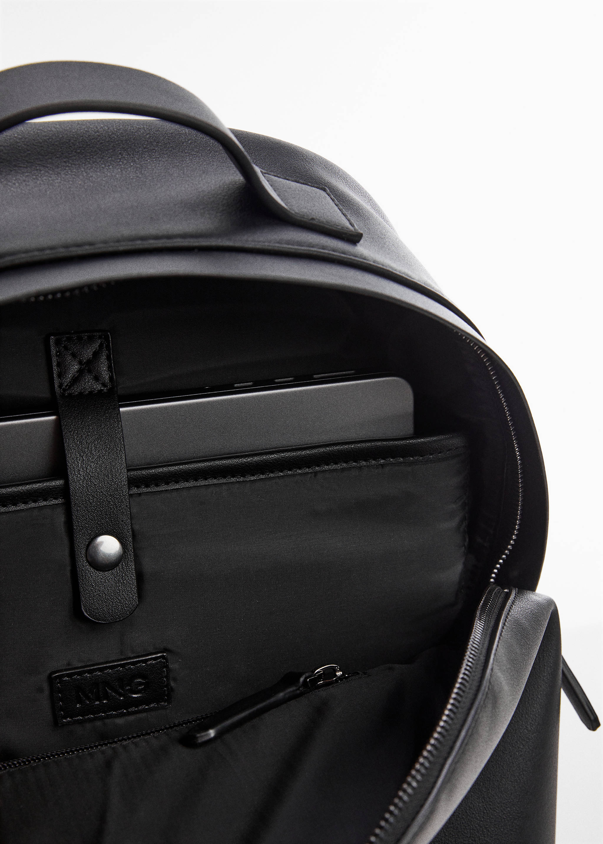 Leather-effect backpack - Details of the article 1