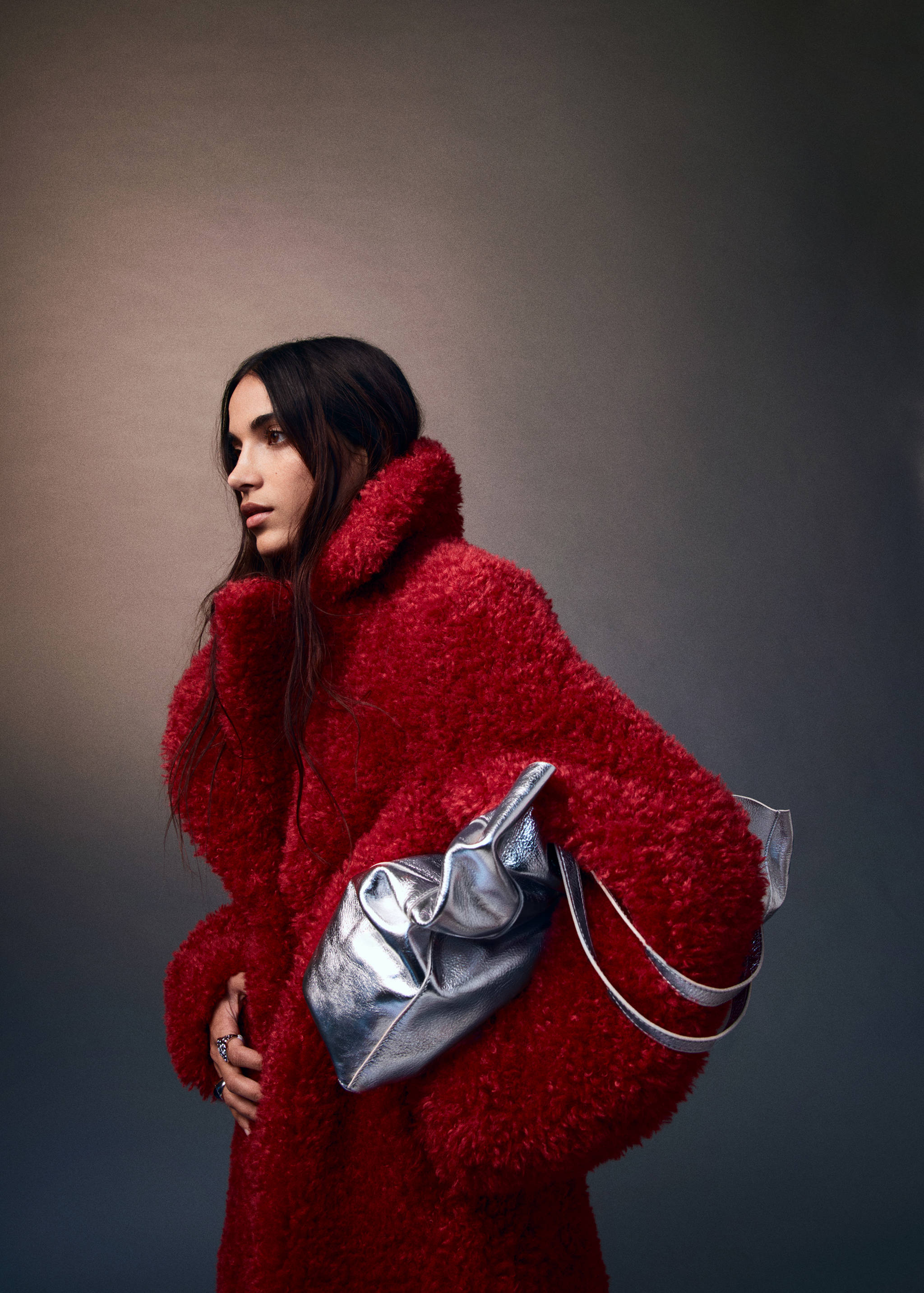 Leather shopper bag - General plane