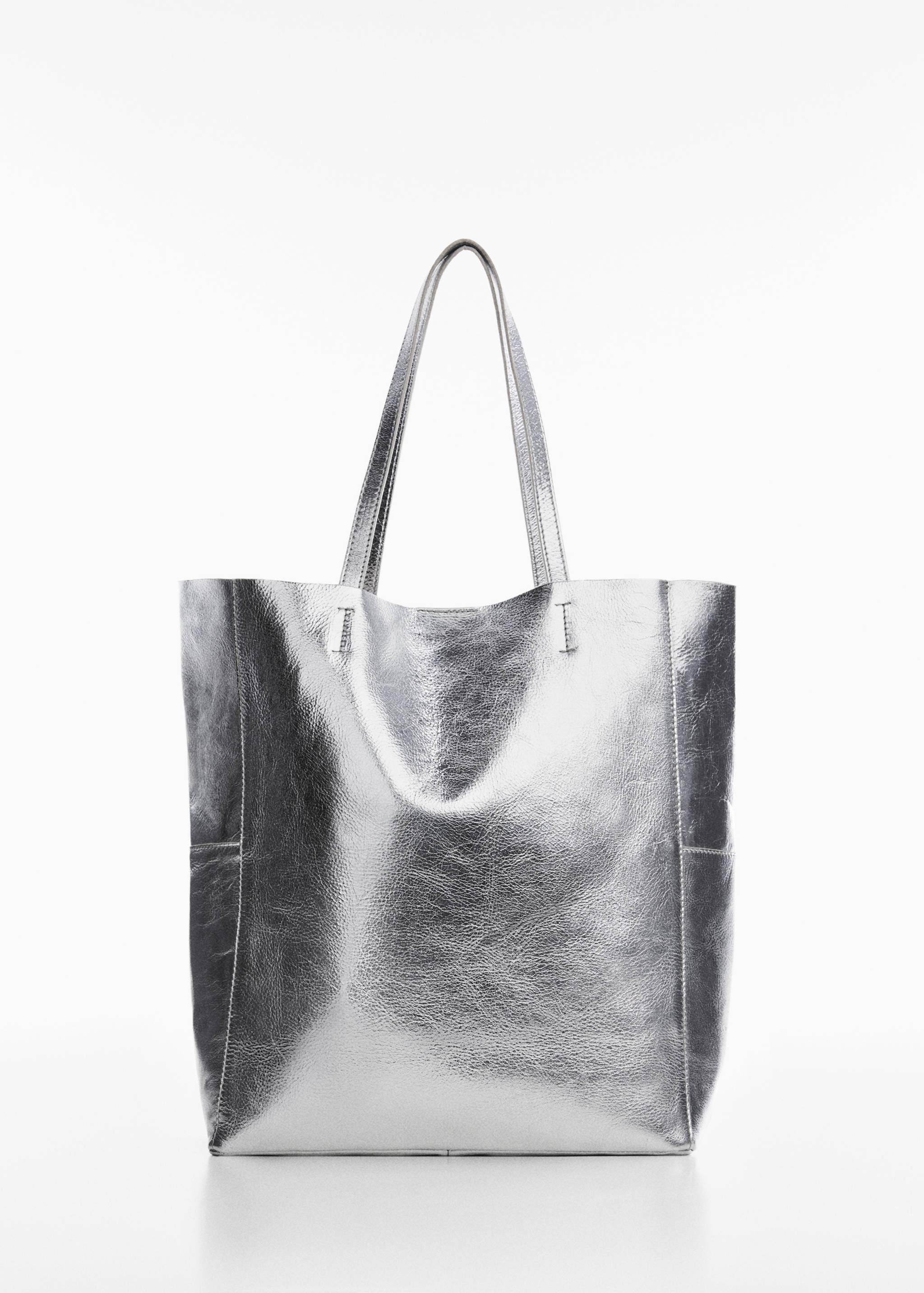 Leather shopper bag - Article without model