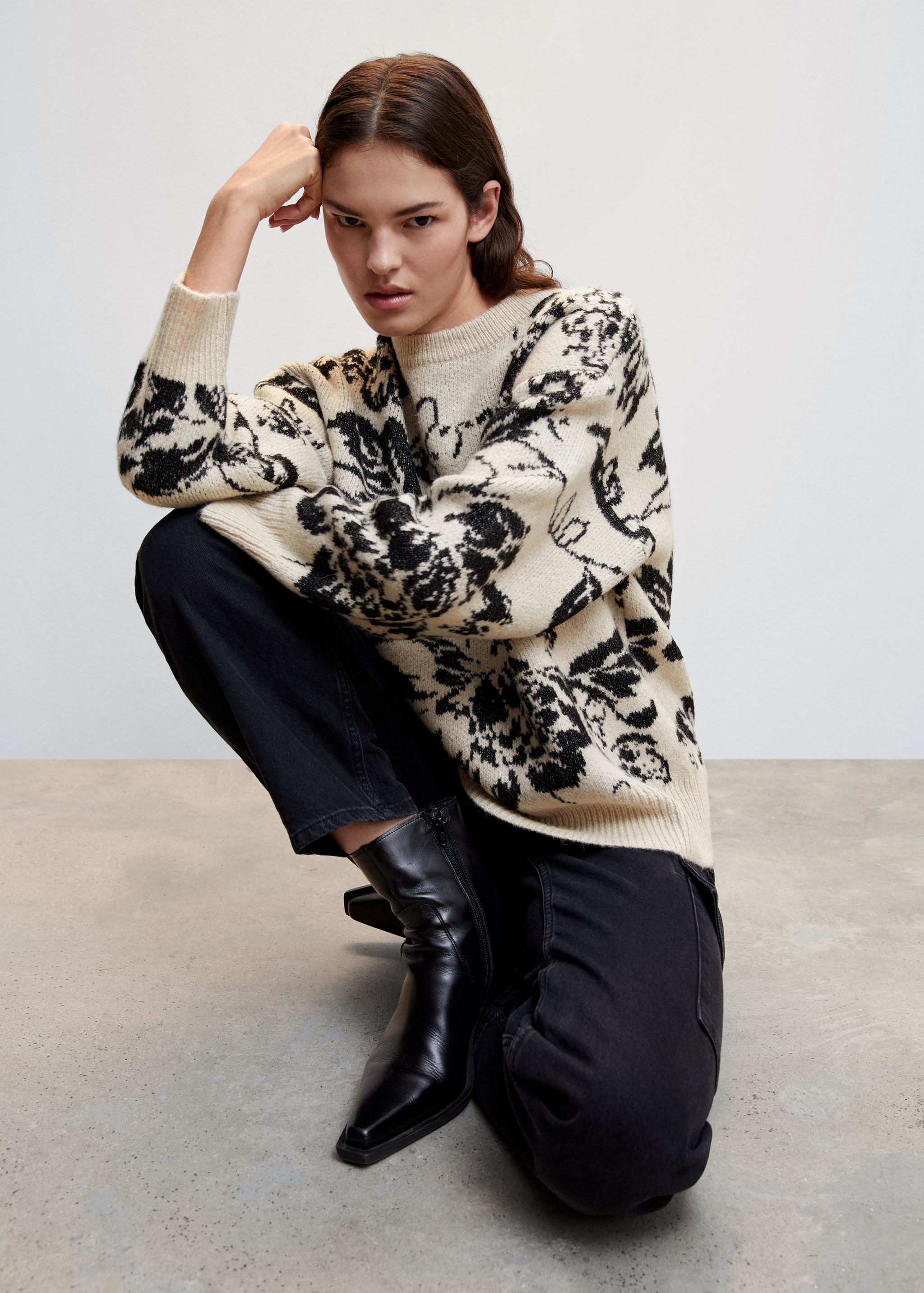 Pull-over maille fleurs - Détail de l'article 2