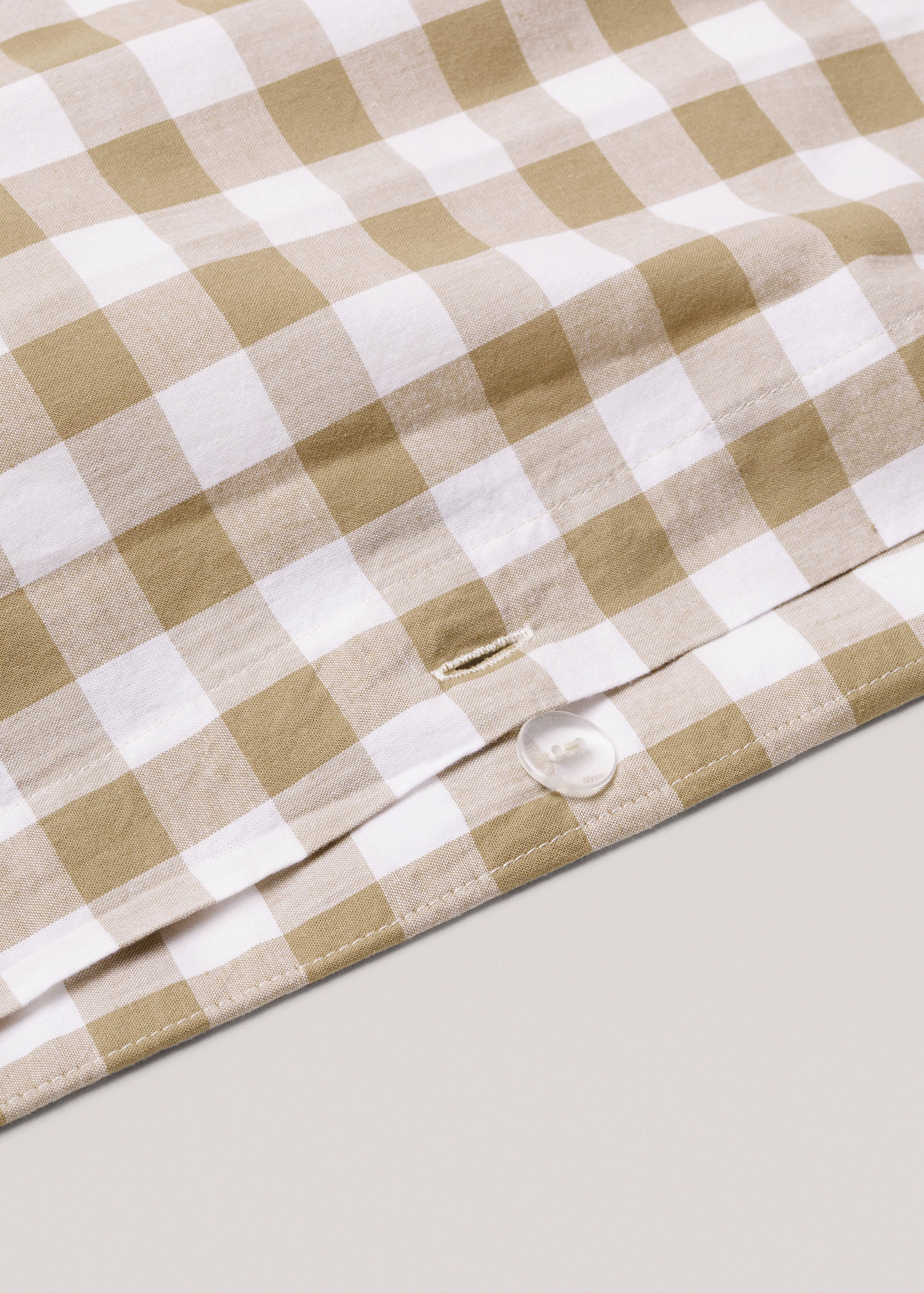 Bettbezug aus 100 % Baumwolle mit Vichy-Karomuster für 150/160 cm Bett - Detail des Artikels 2